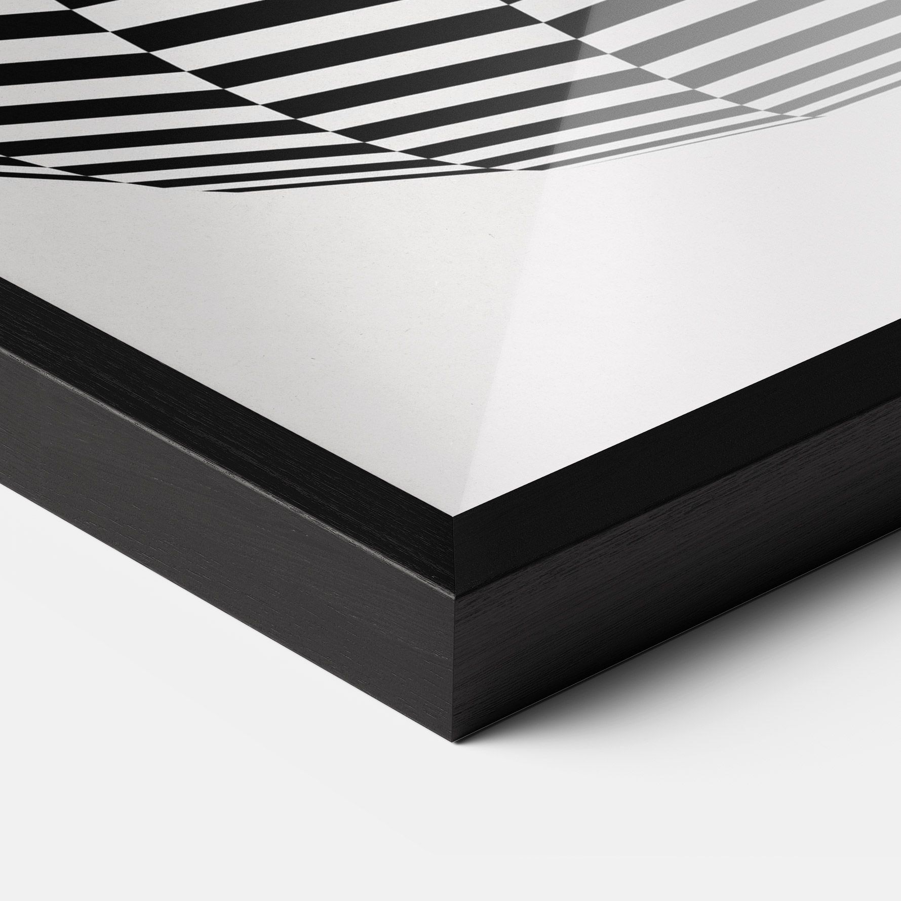 3d Black White Ball mockup 3