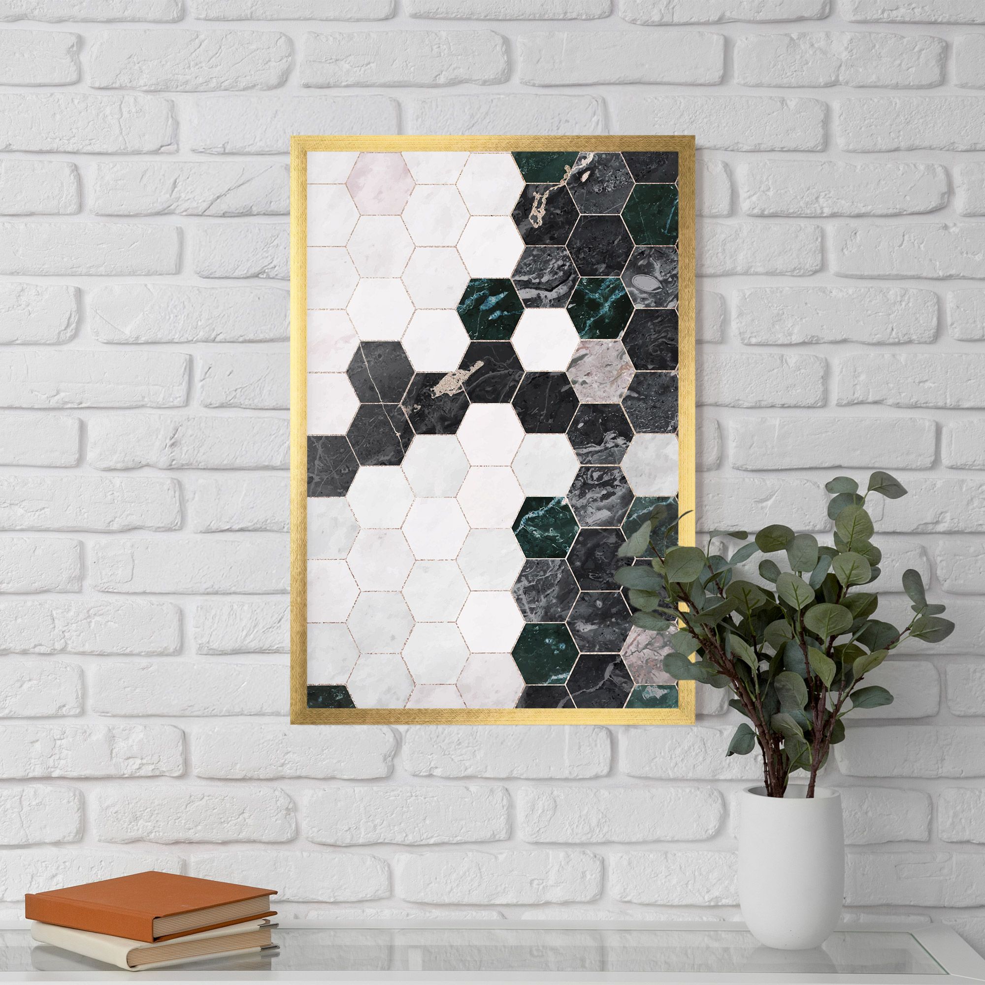 Green Hexagon mockup 5