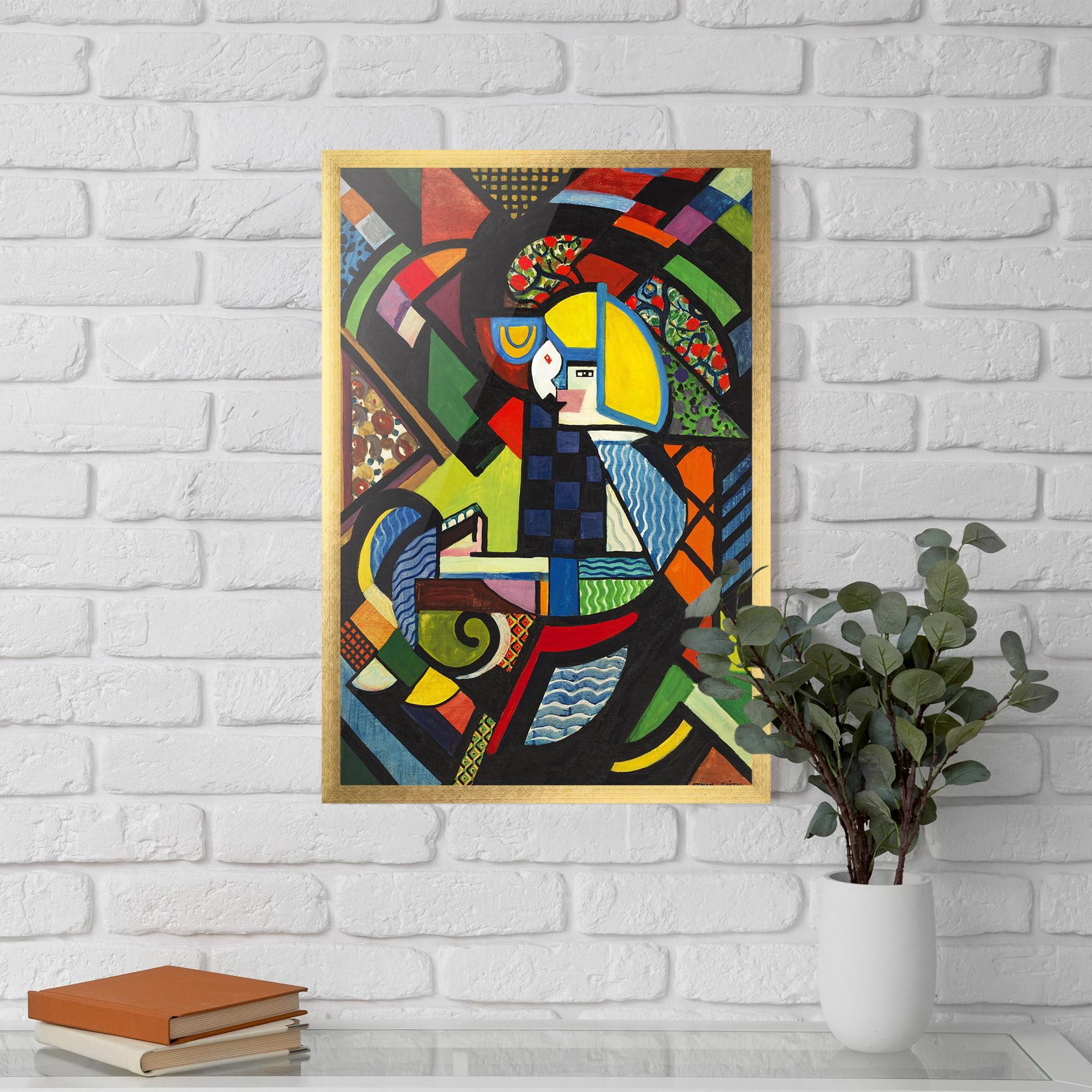 Gerahmte Poster Mix Color Shapes mockup 5