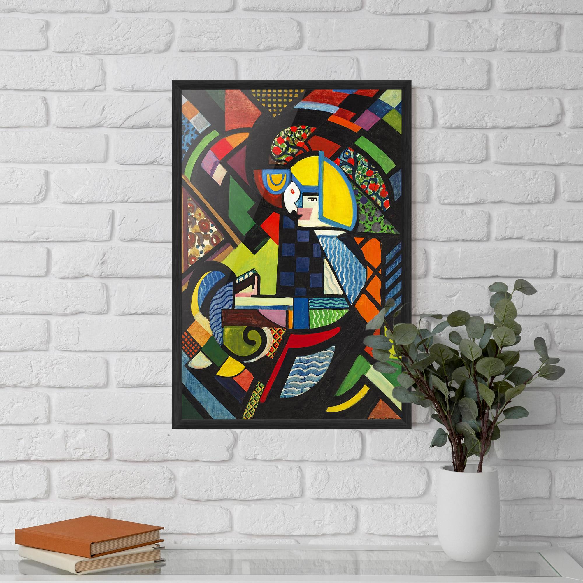 Gerahmte Poster Mix Color Shapes mockup 5