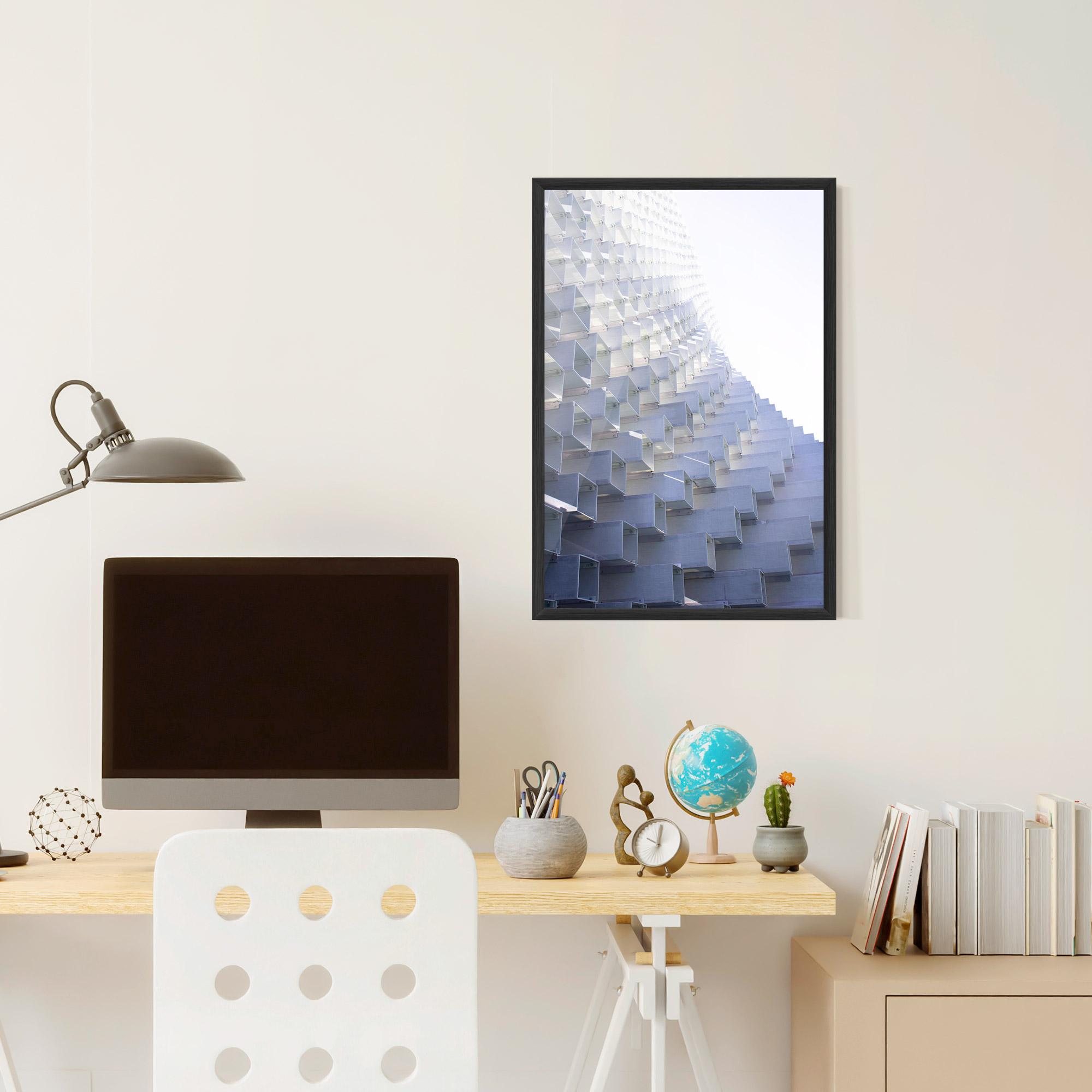 Gerahmte Poster 3d White Square mockup 6