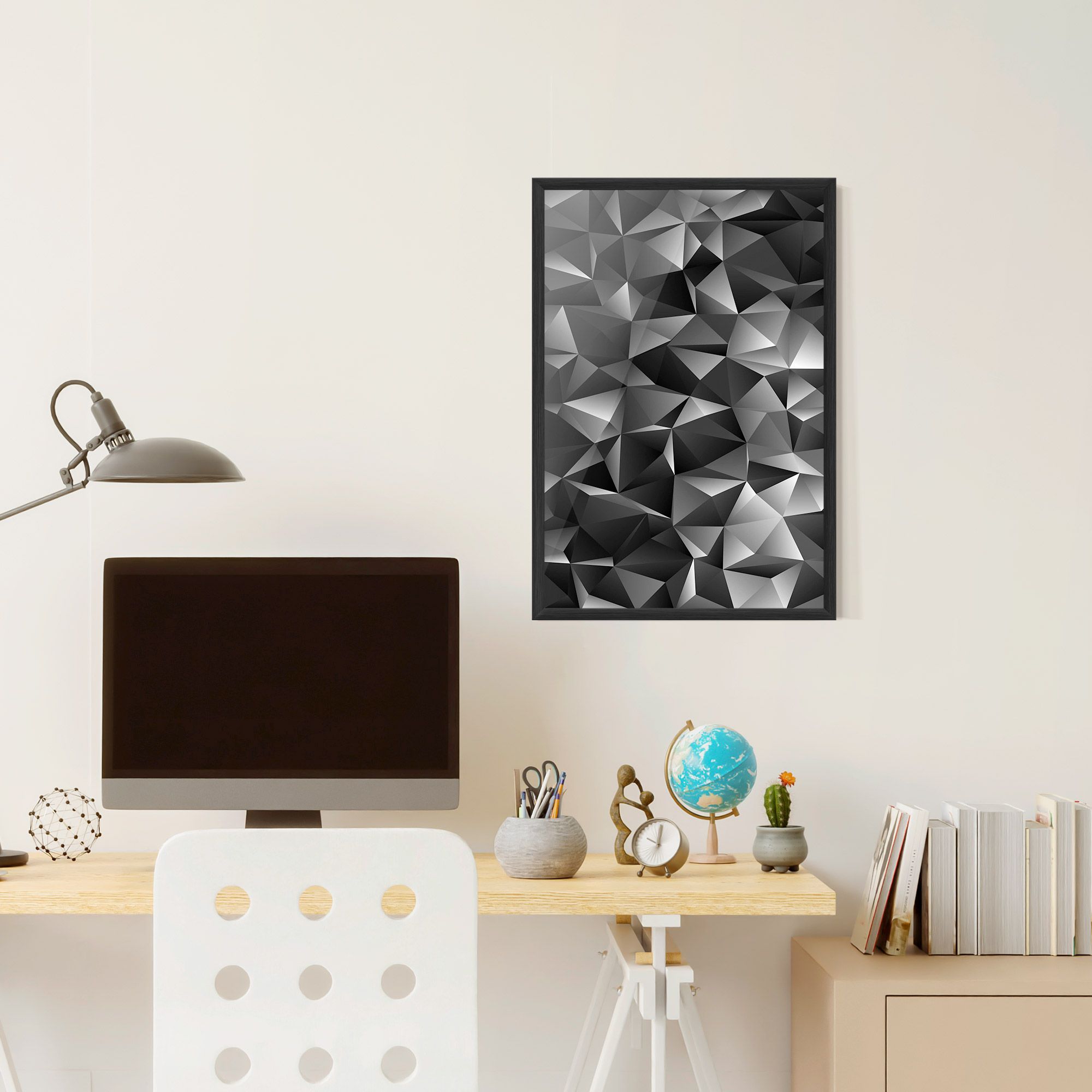 Black Triangle Pattern mockup 6