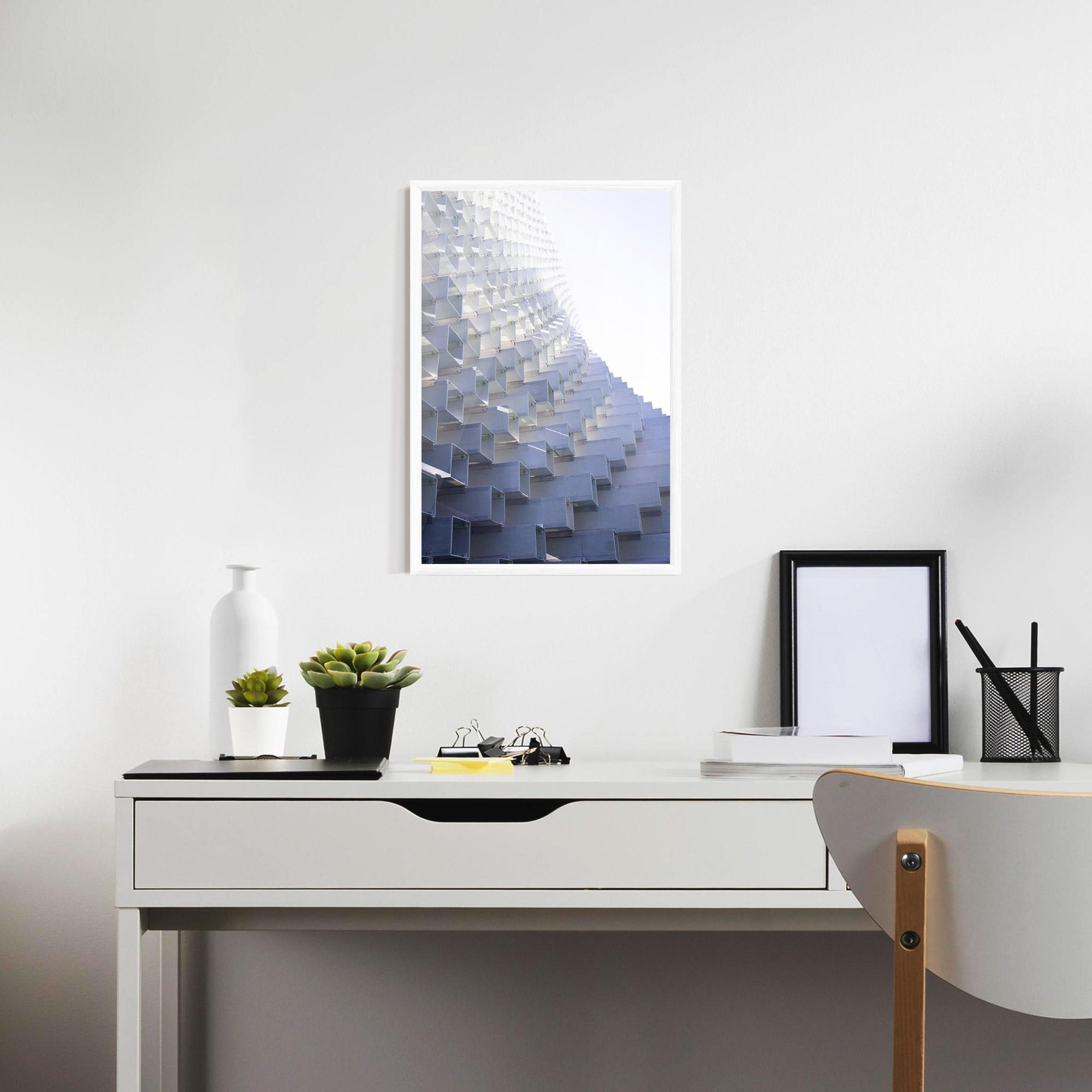 Gerahmte Poster 3d White Square mockup 7