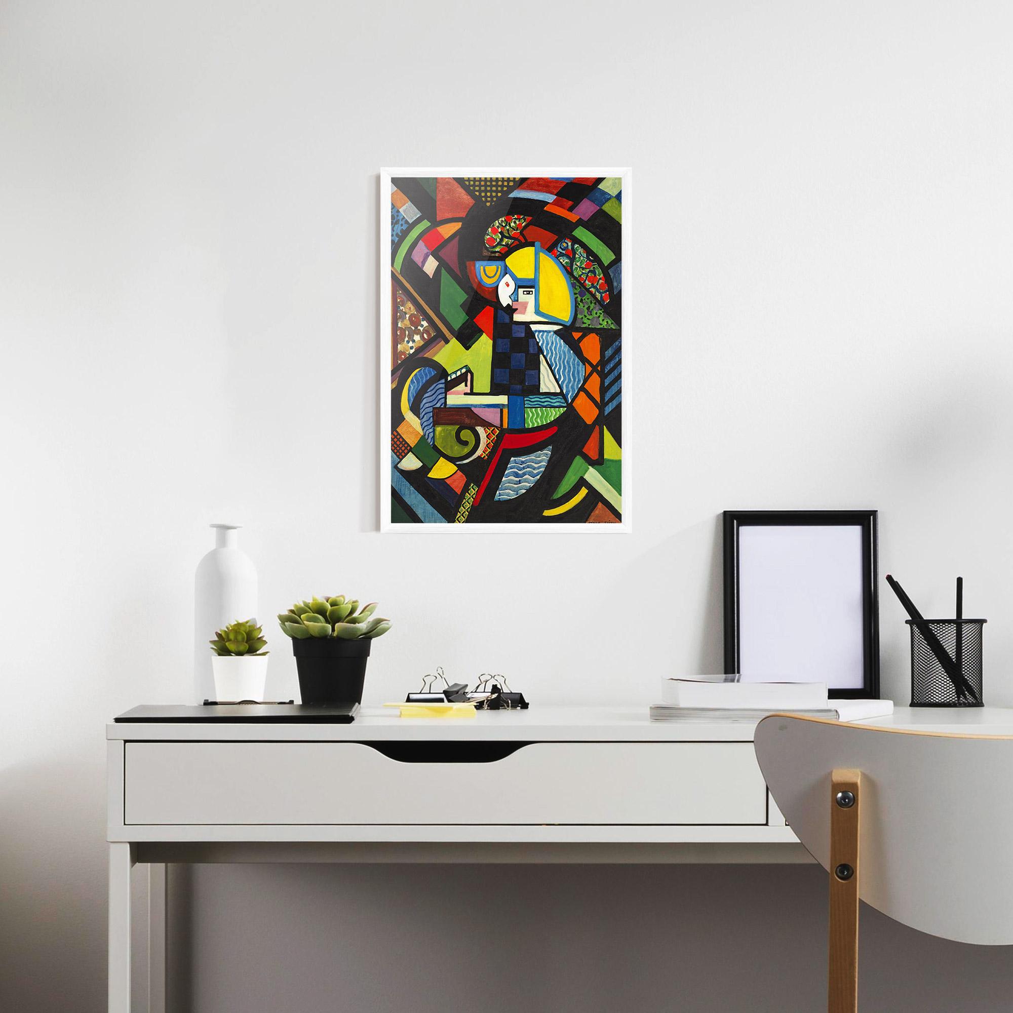 Gerahmte Poster Mix Color Shapes mockup 7