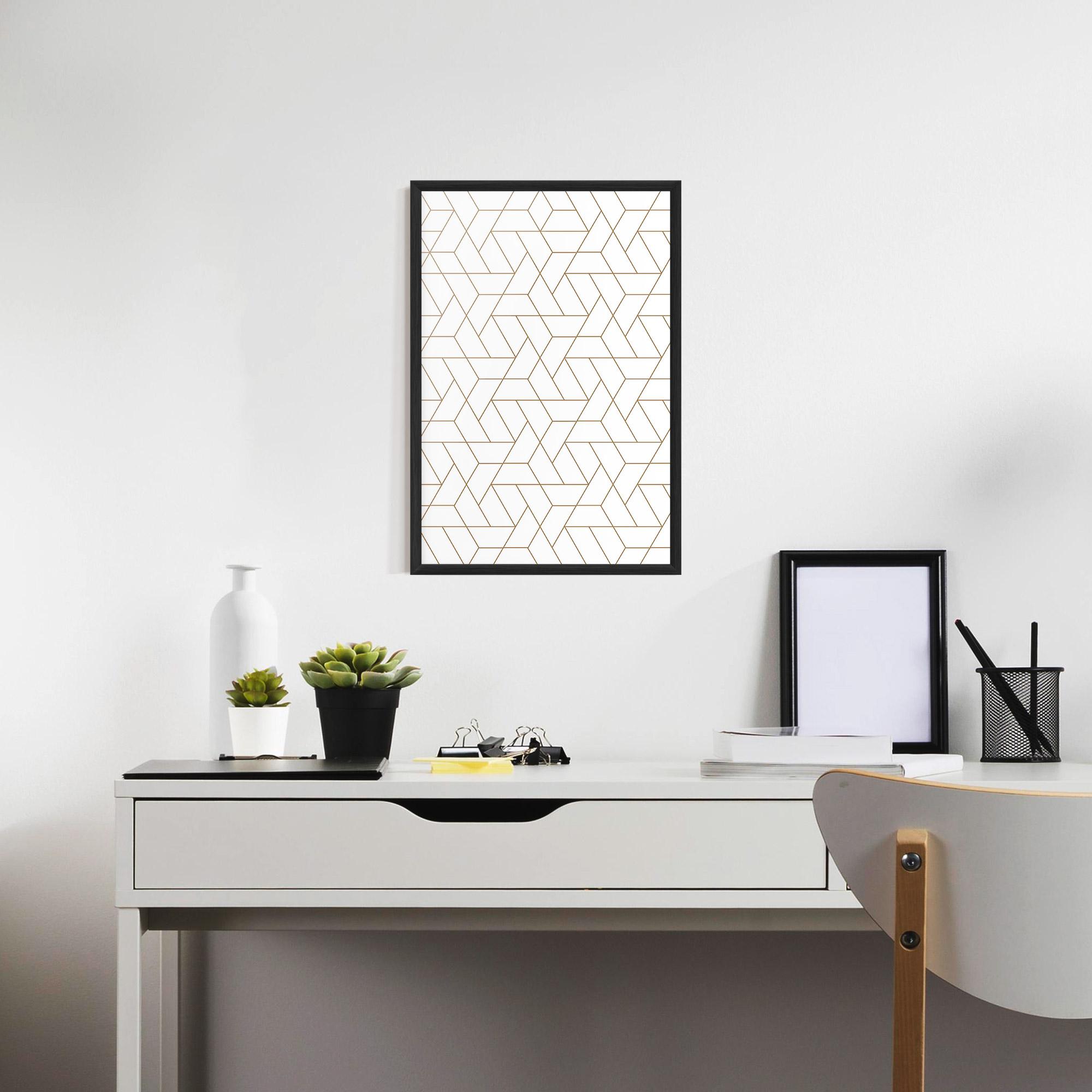 Gerahmte Poster Triangular Shape mockup 7