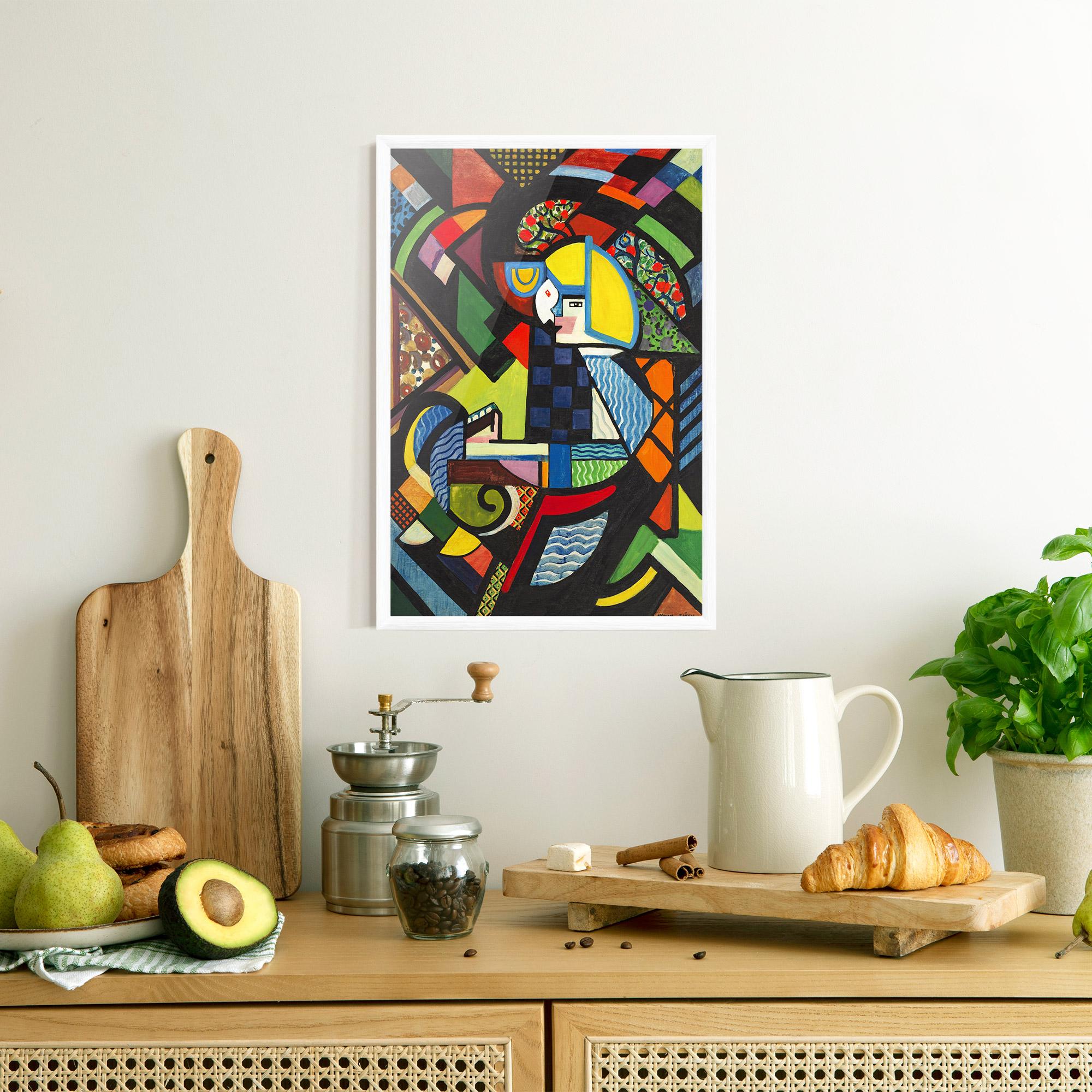 Gerahmte Poster Mix Color Shapes mockup 8