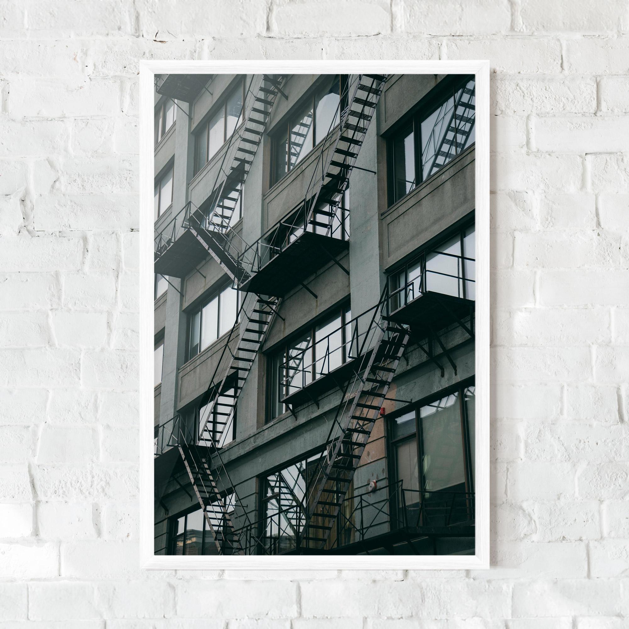 Gerahmte Poster Building Stairs mockup 0