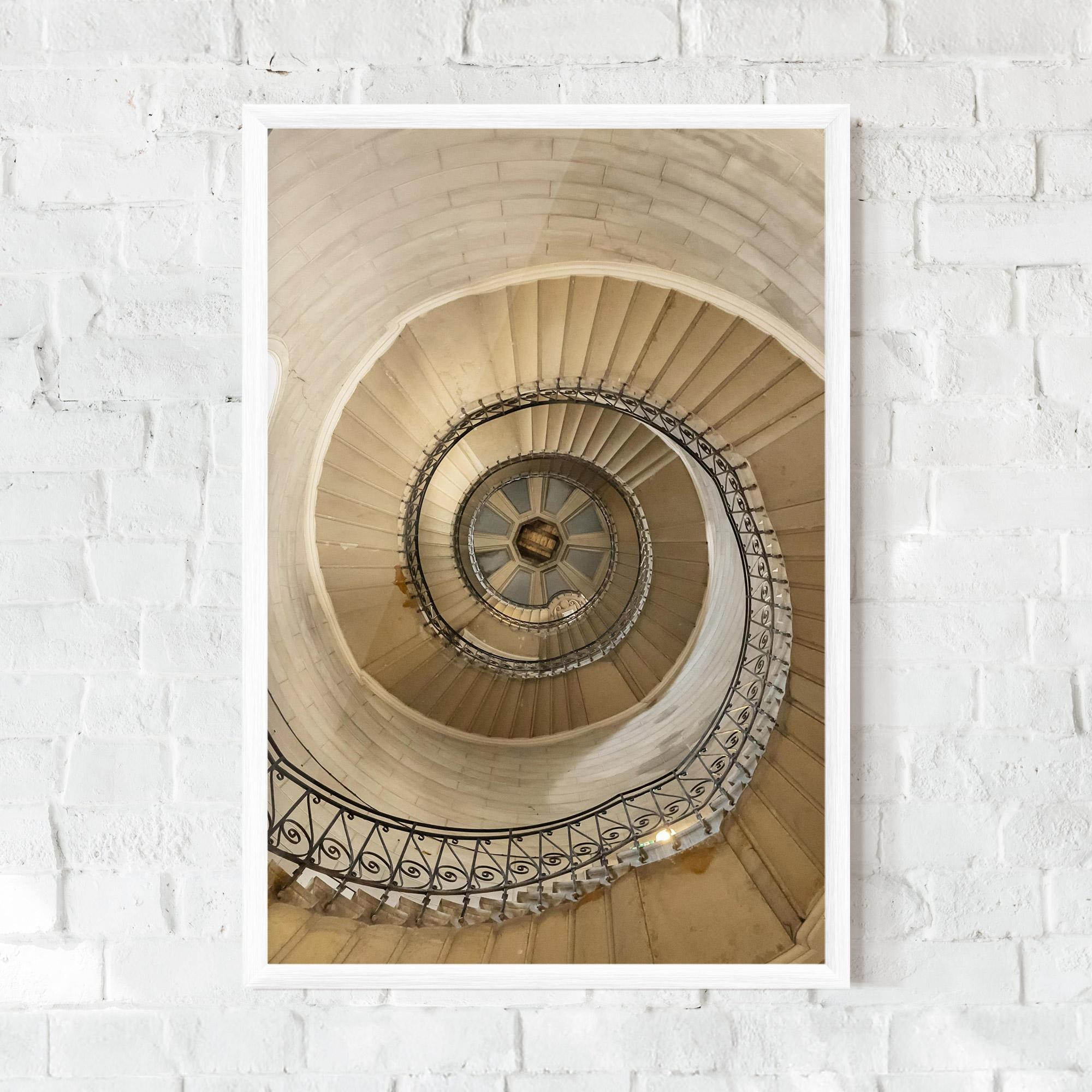 Gerahmte Poster Cream Down Stairs mockup 0