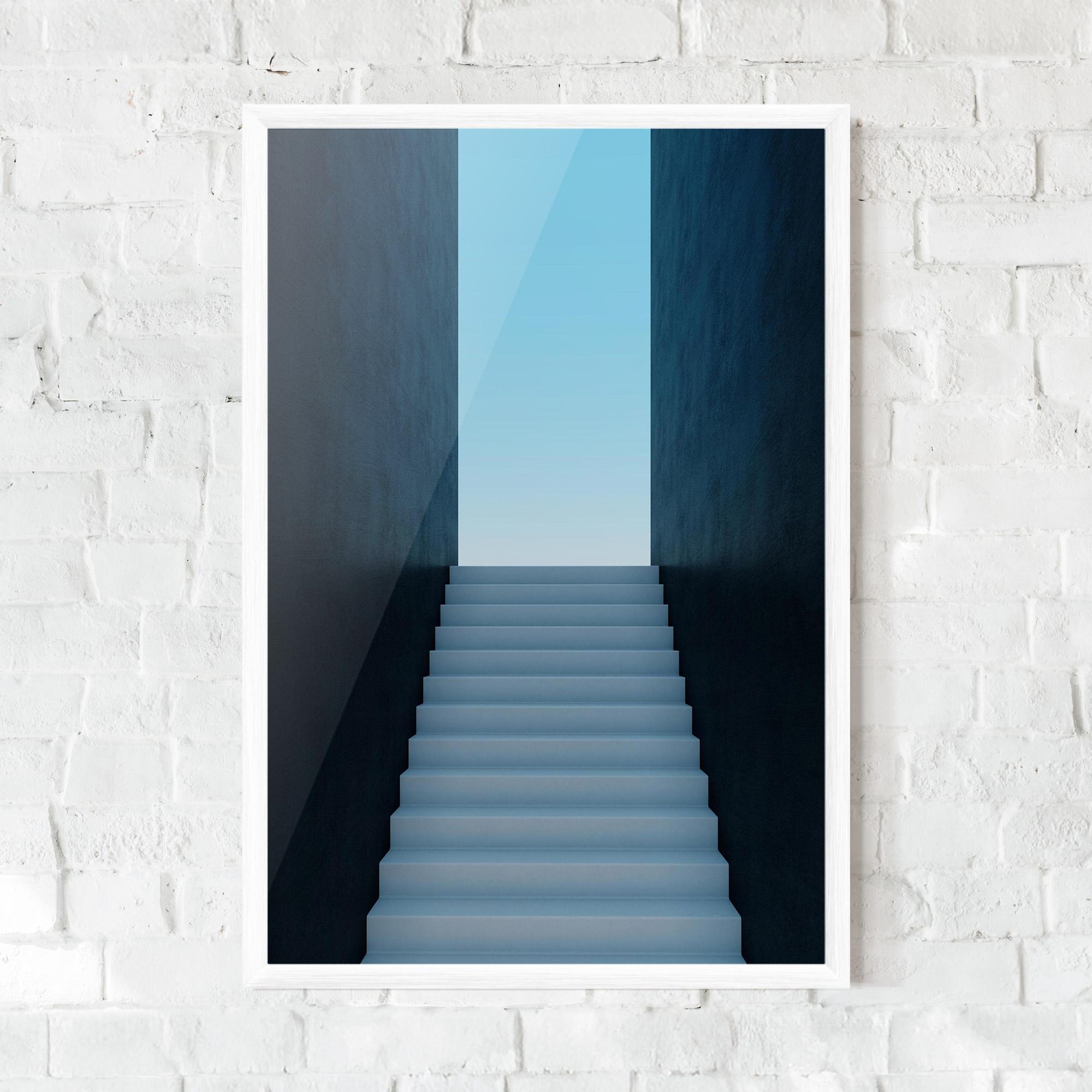 Gerahmte Poster Forward Stairs mockup 0