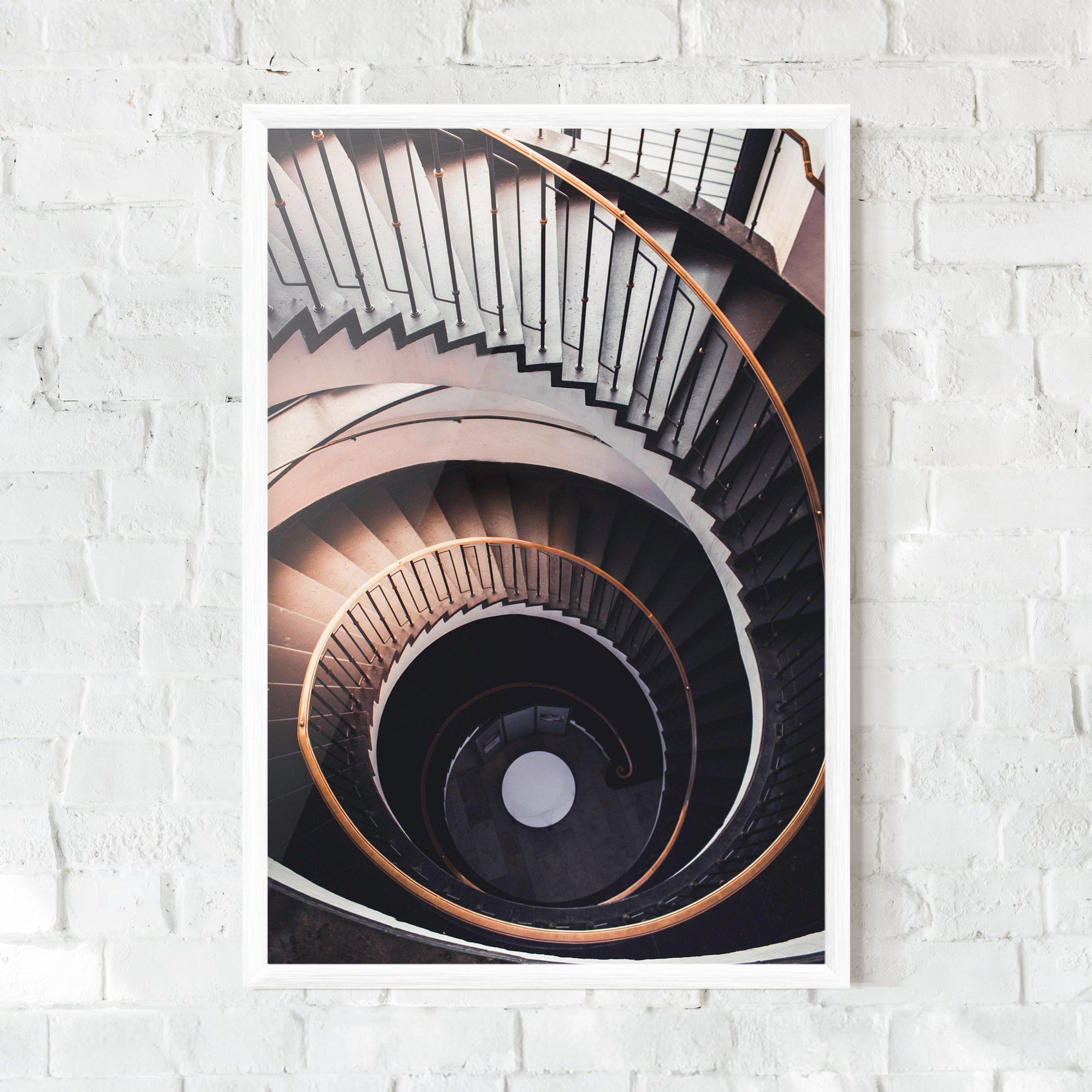 Grey Stairs Spiral mockup 0
