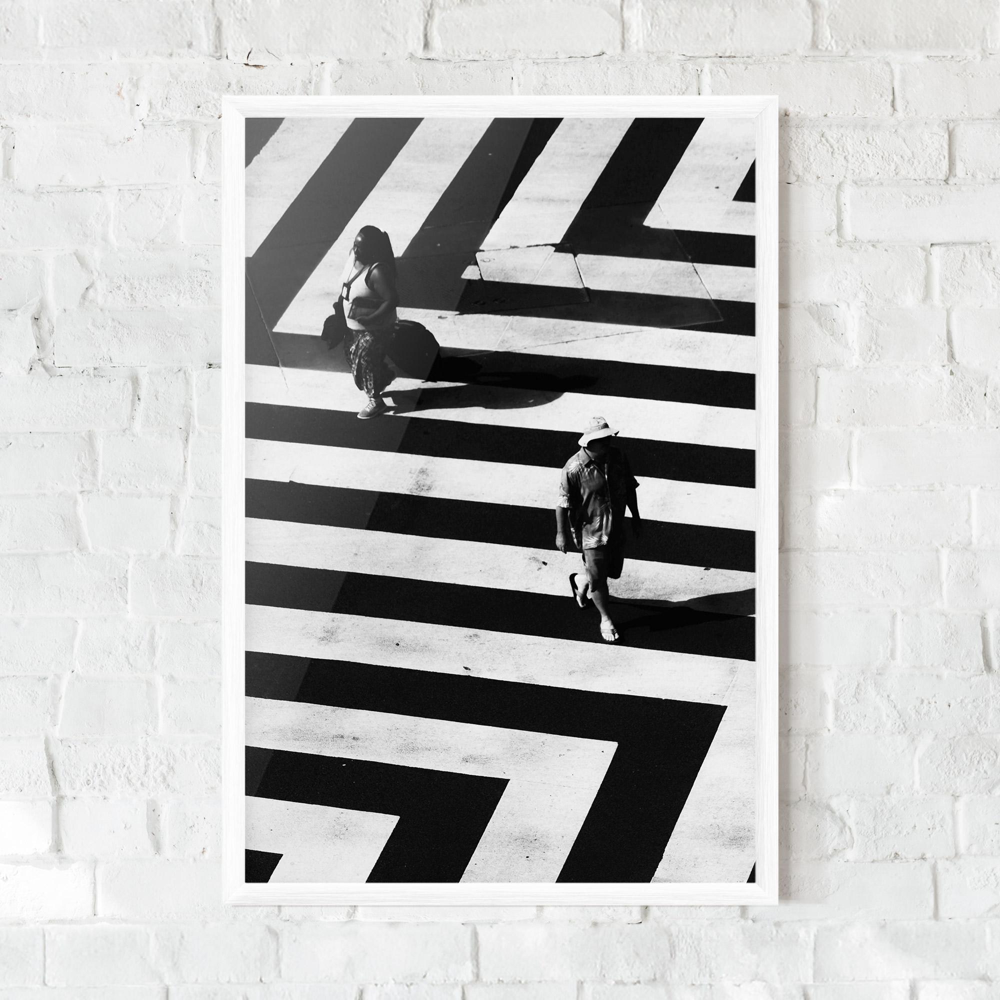 Gerahmte Poster Walking On Lines mockup 0