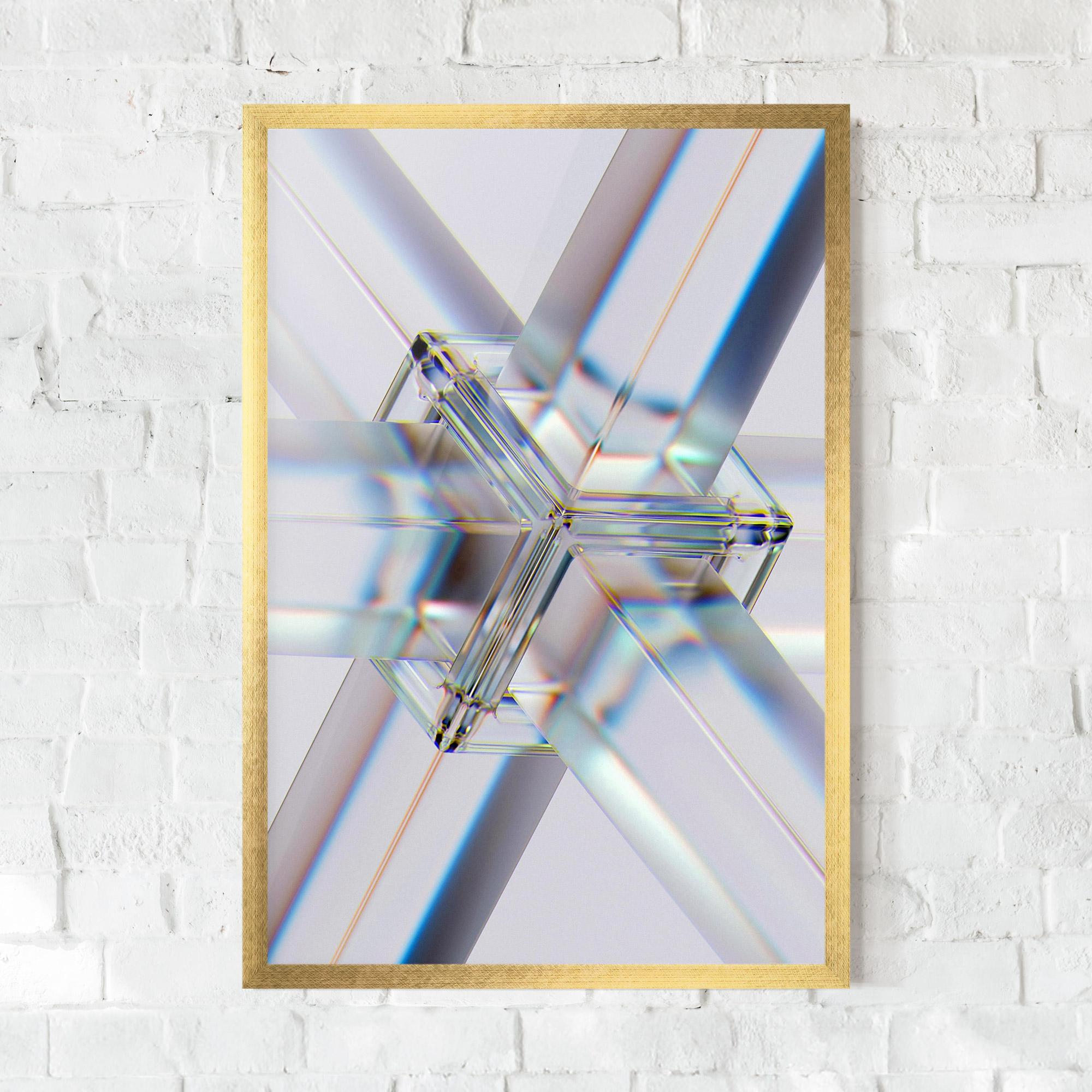 Gerahmte Poster Glass Shape mockup 0