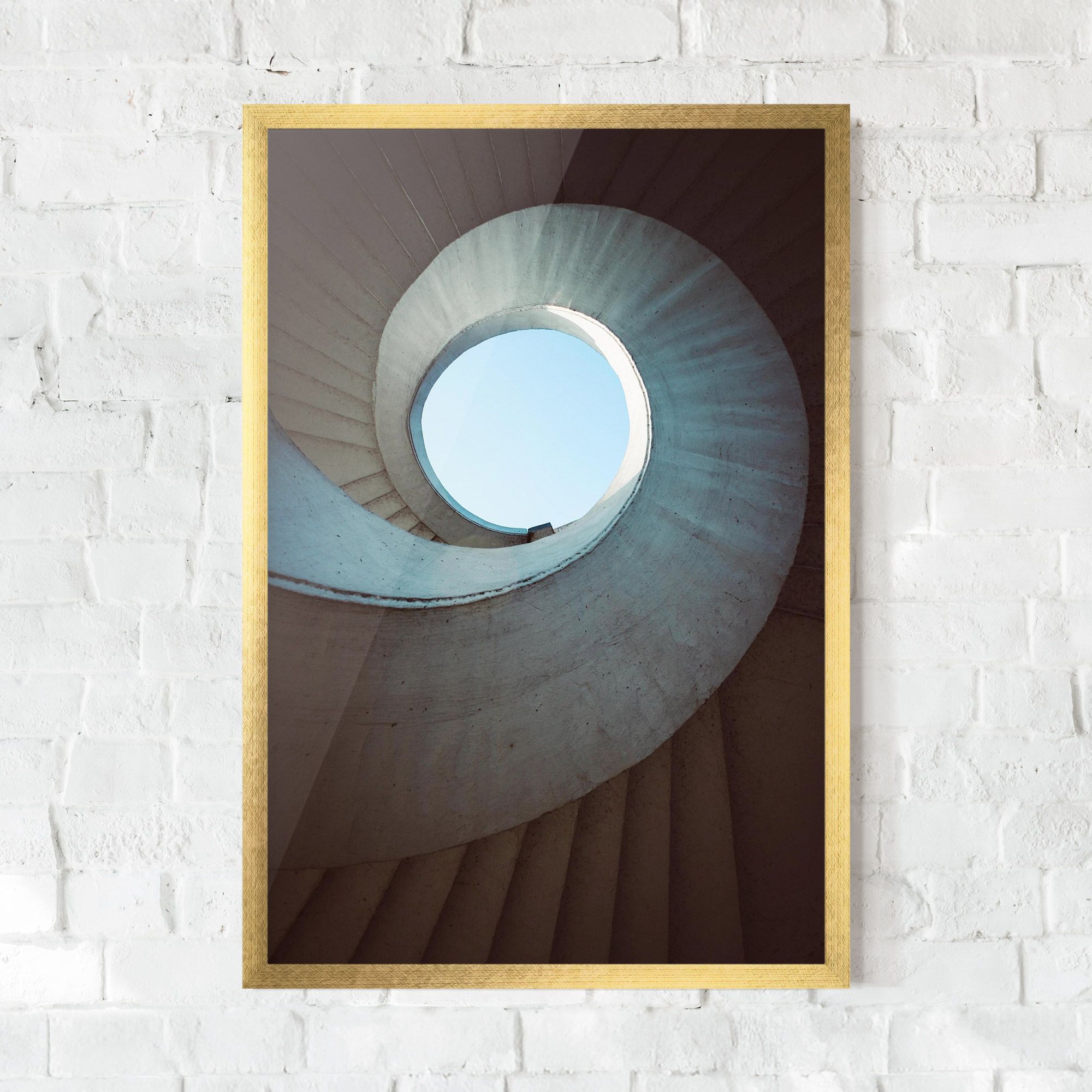 Spiral Cream Stairs mockup 0