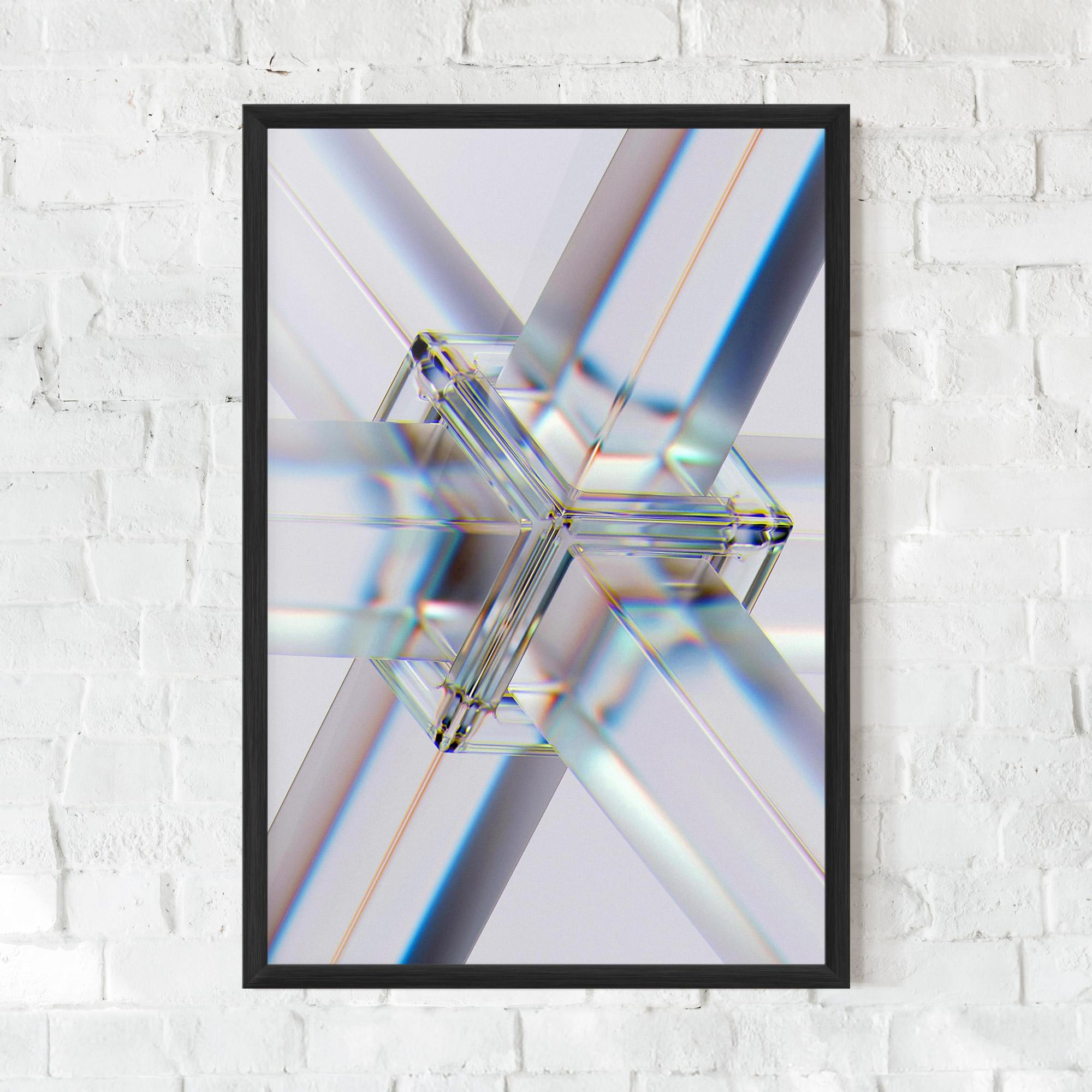 Gerahmte Poster Glass Shape mockup 0