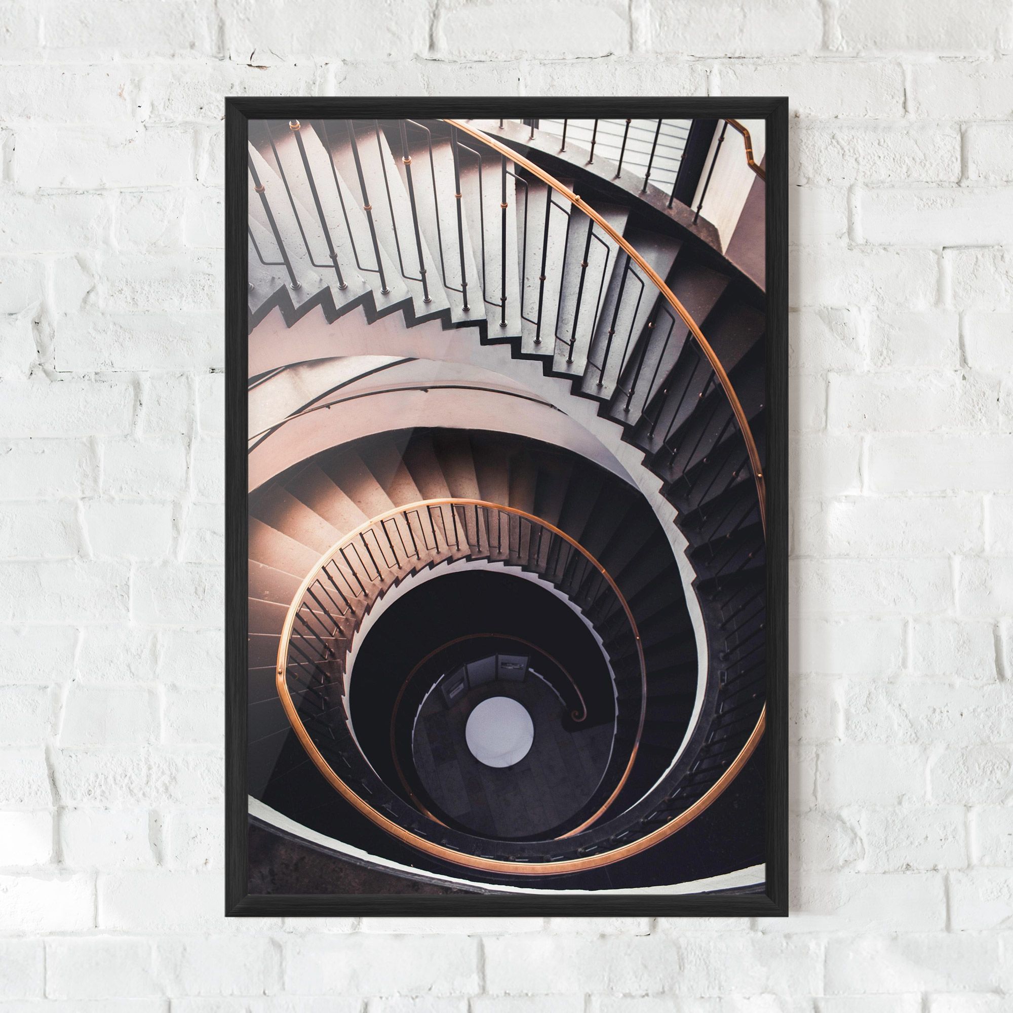 Grey Stairs Spiral mockup 0