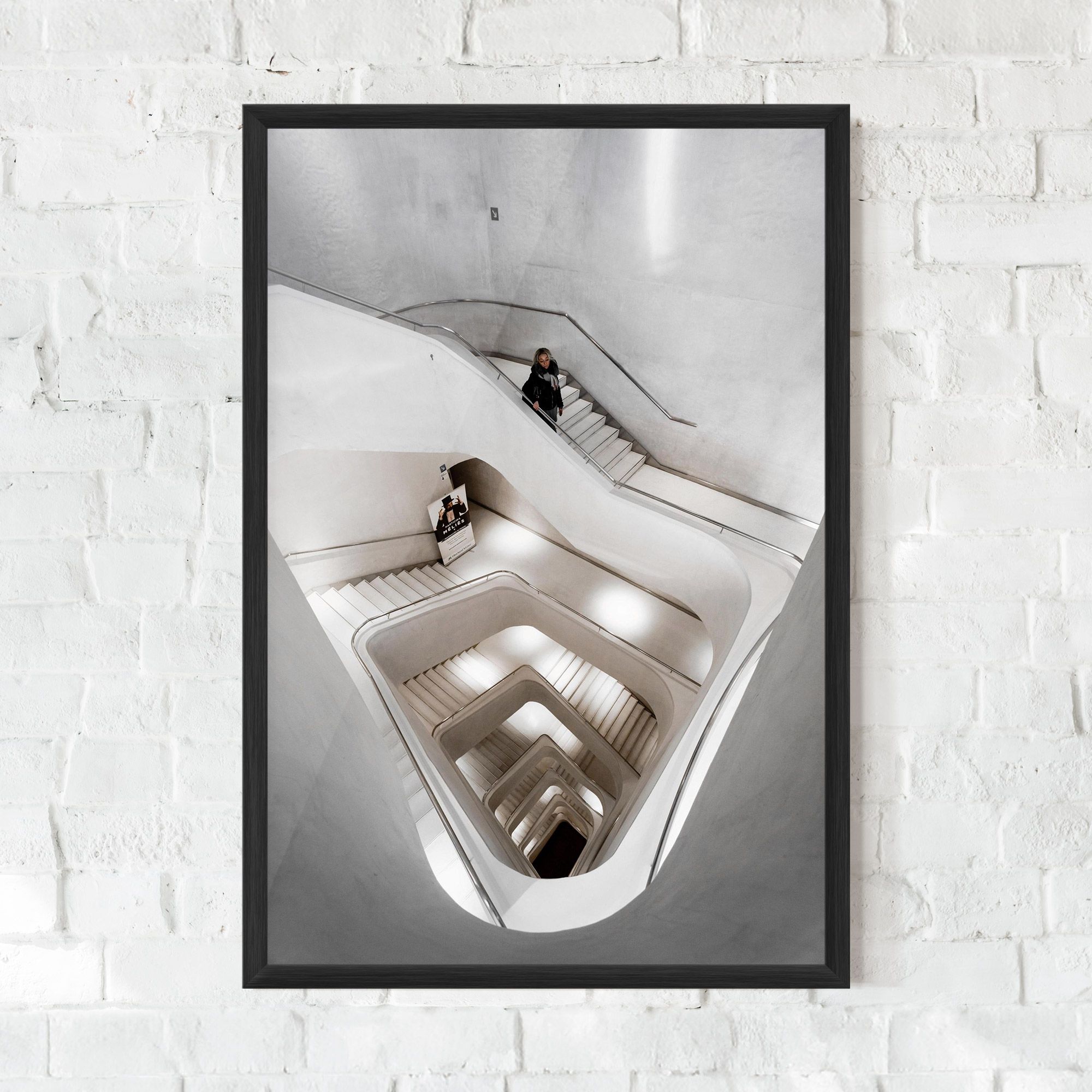White Stairs Spiral mockup 0