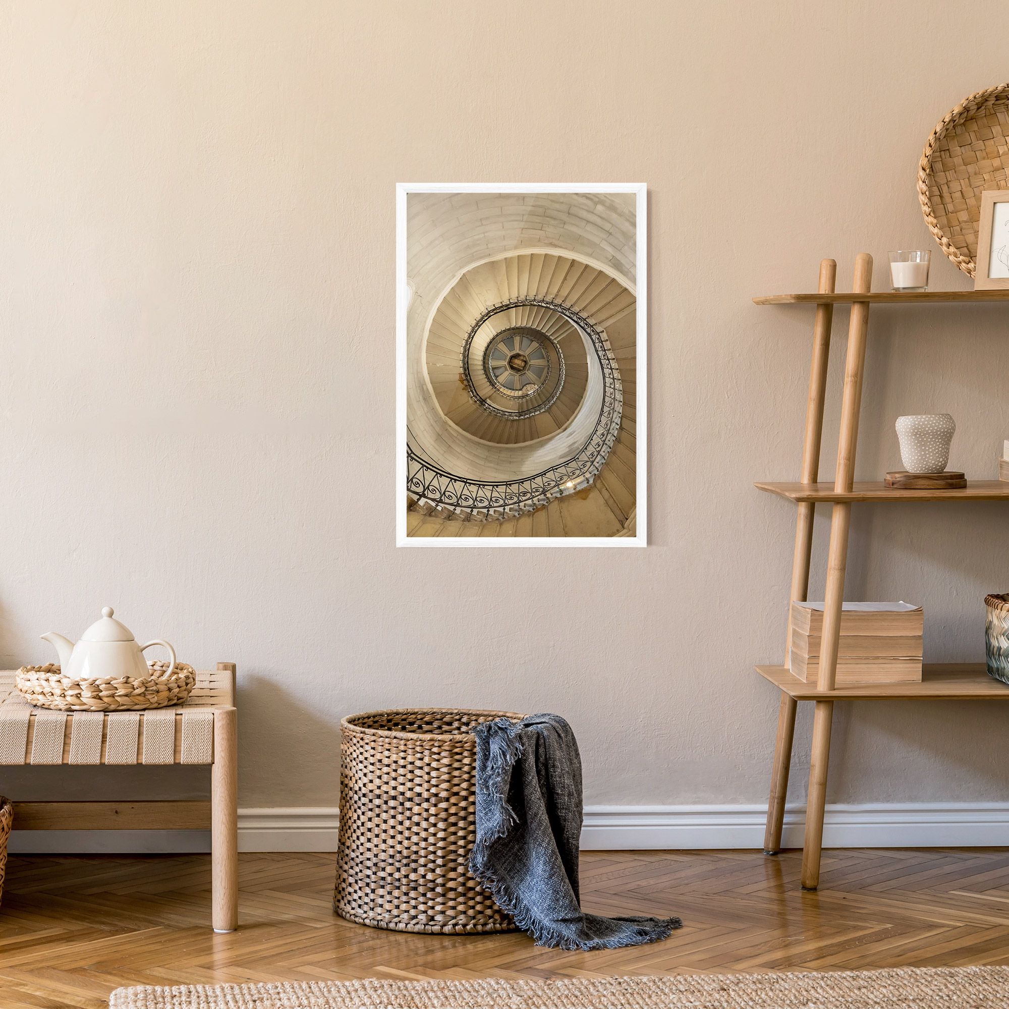 Cream Down Stairs mockup 9