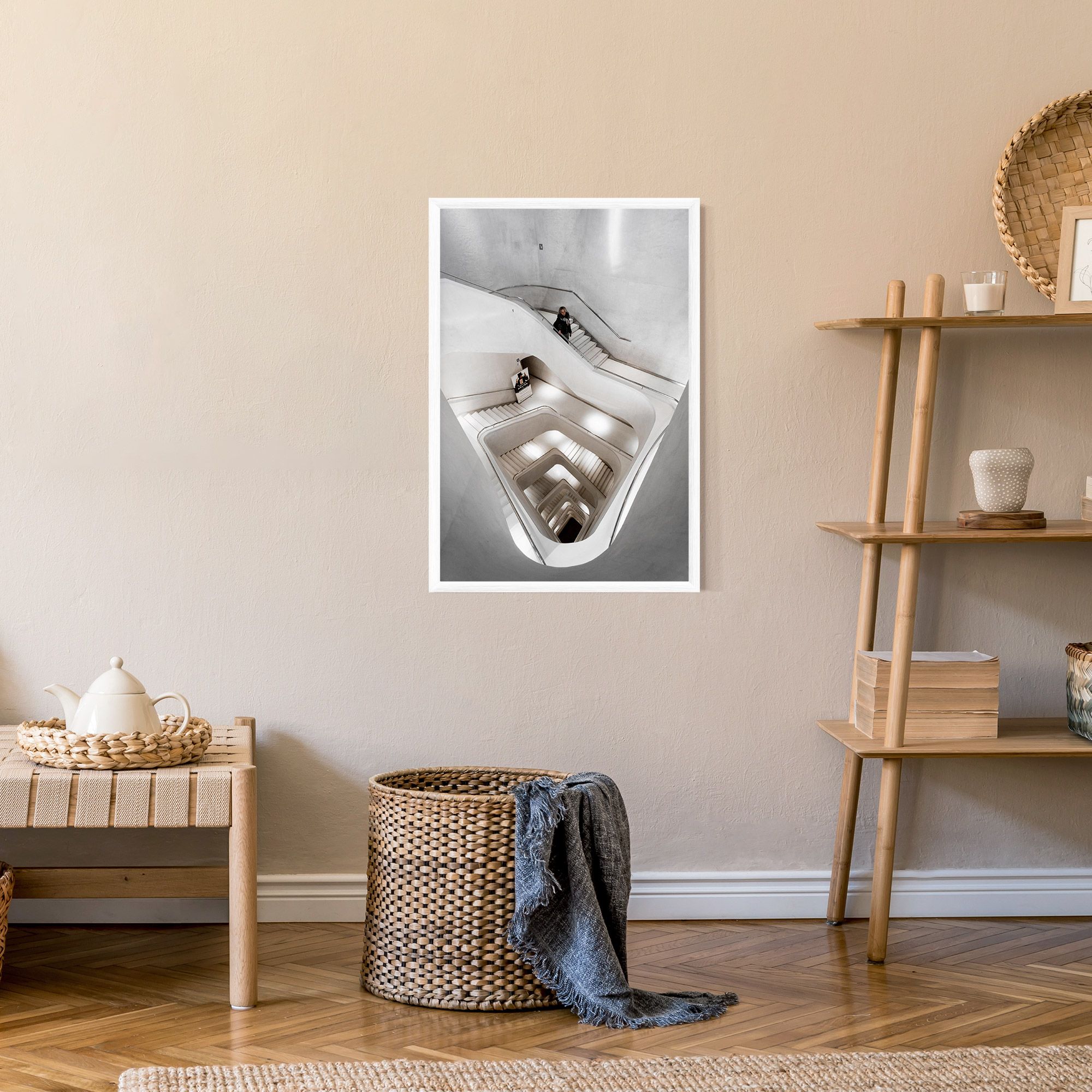 White Stairs Spiral mockup 9