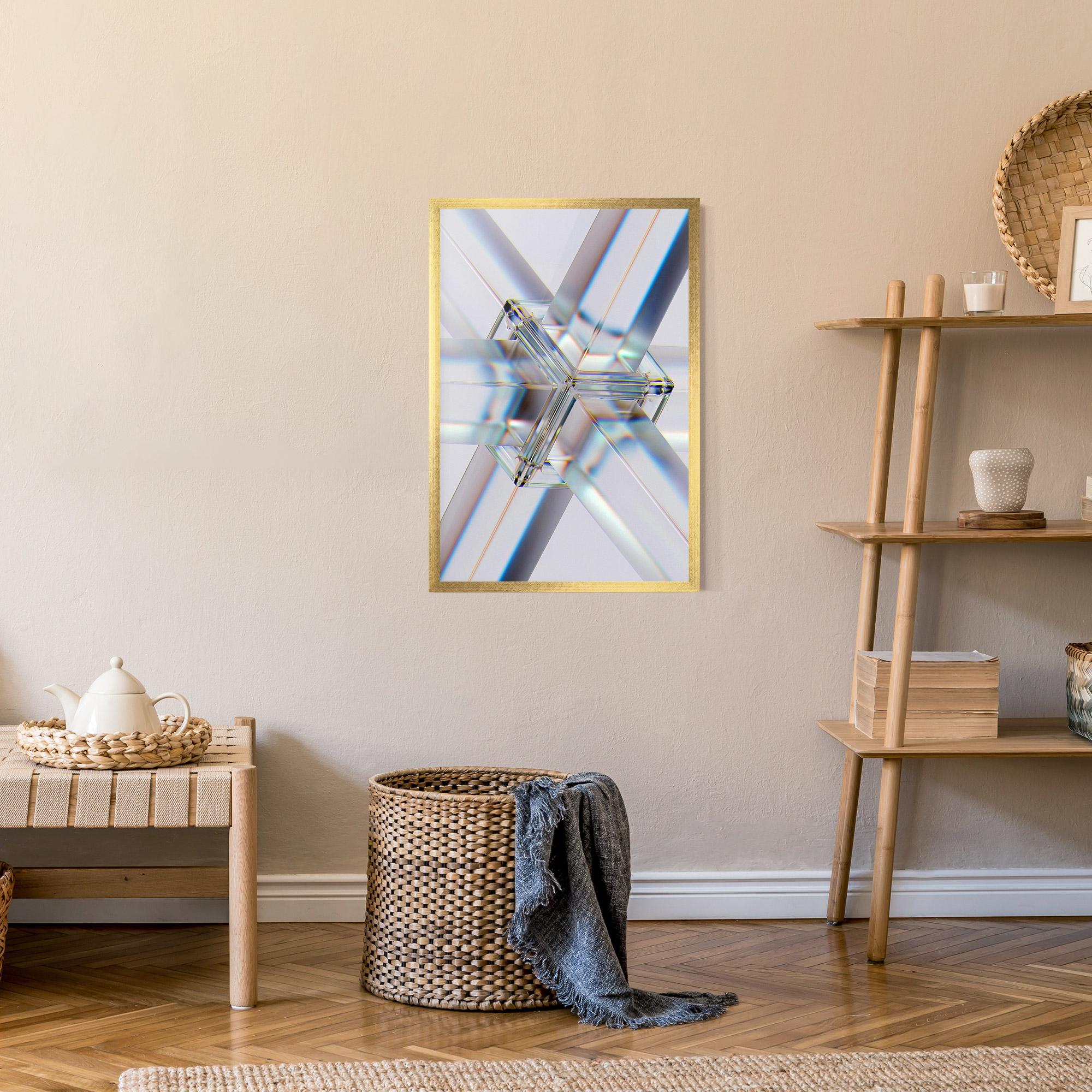 Gerahmte Poster Glass Shape mockup 9