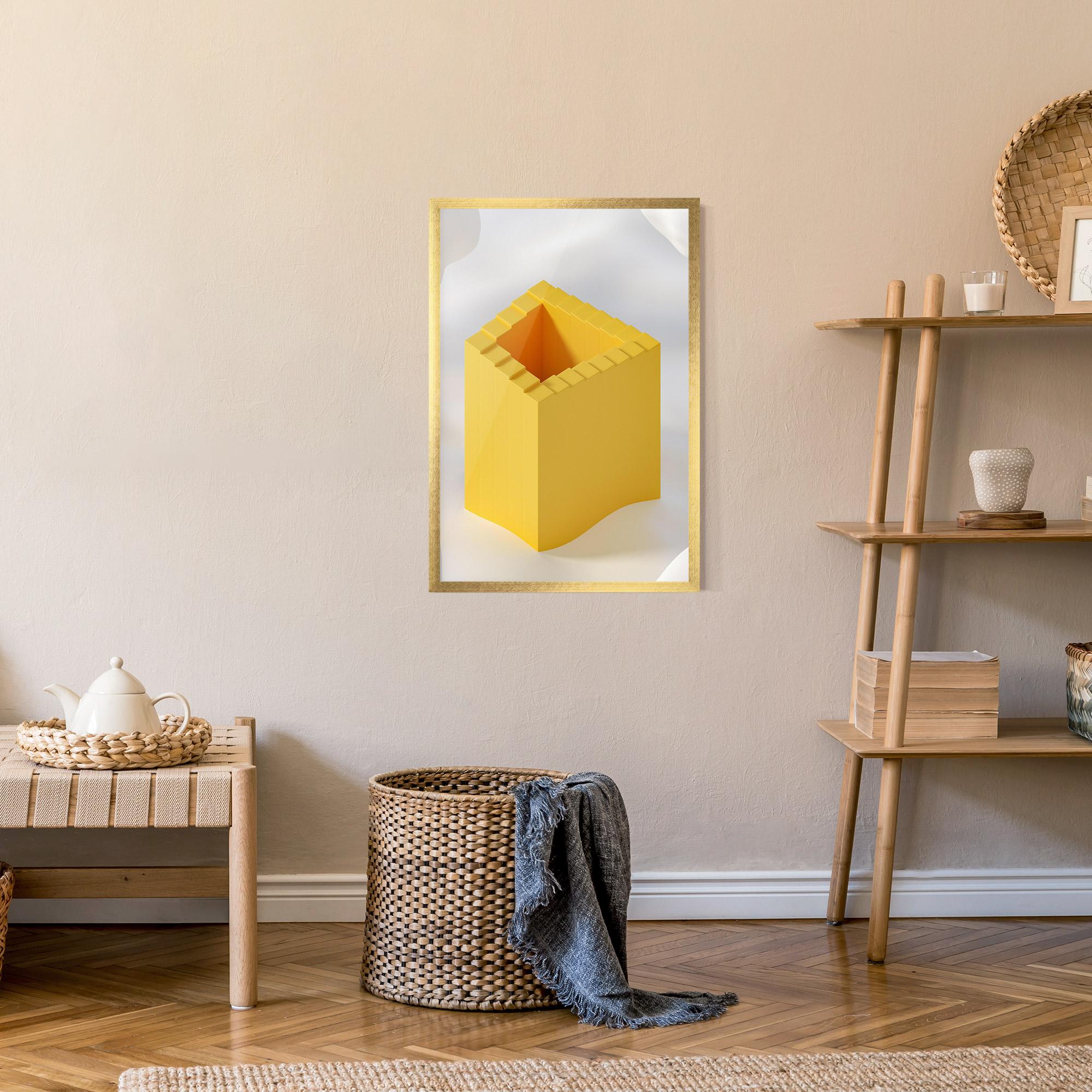 Gerahmte Poster Yellow Shape mockup 9