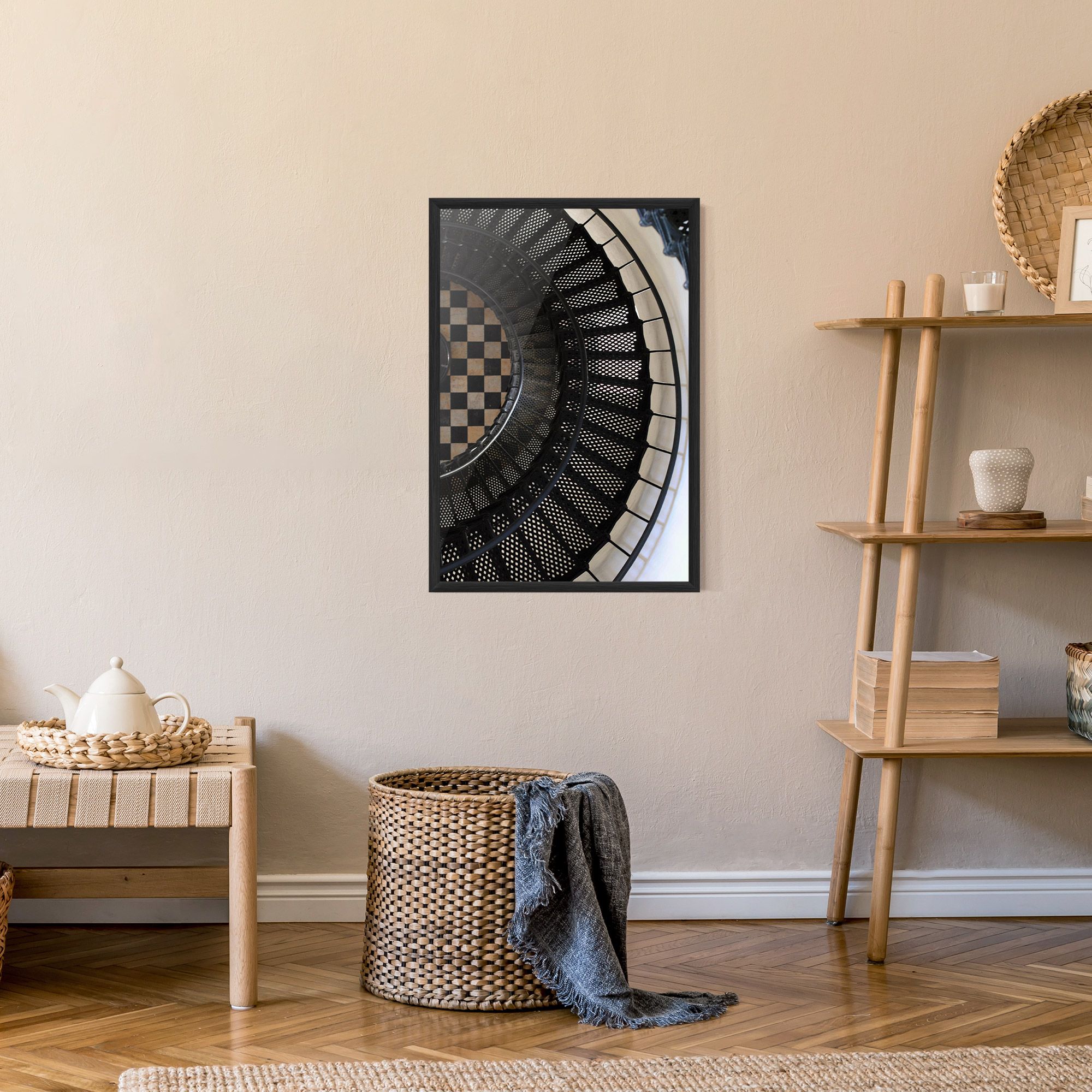 Beautiful Black Stairs mockup 9
