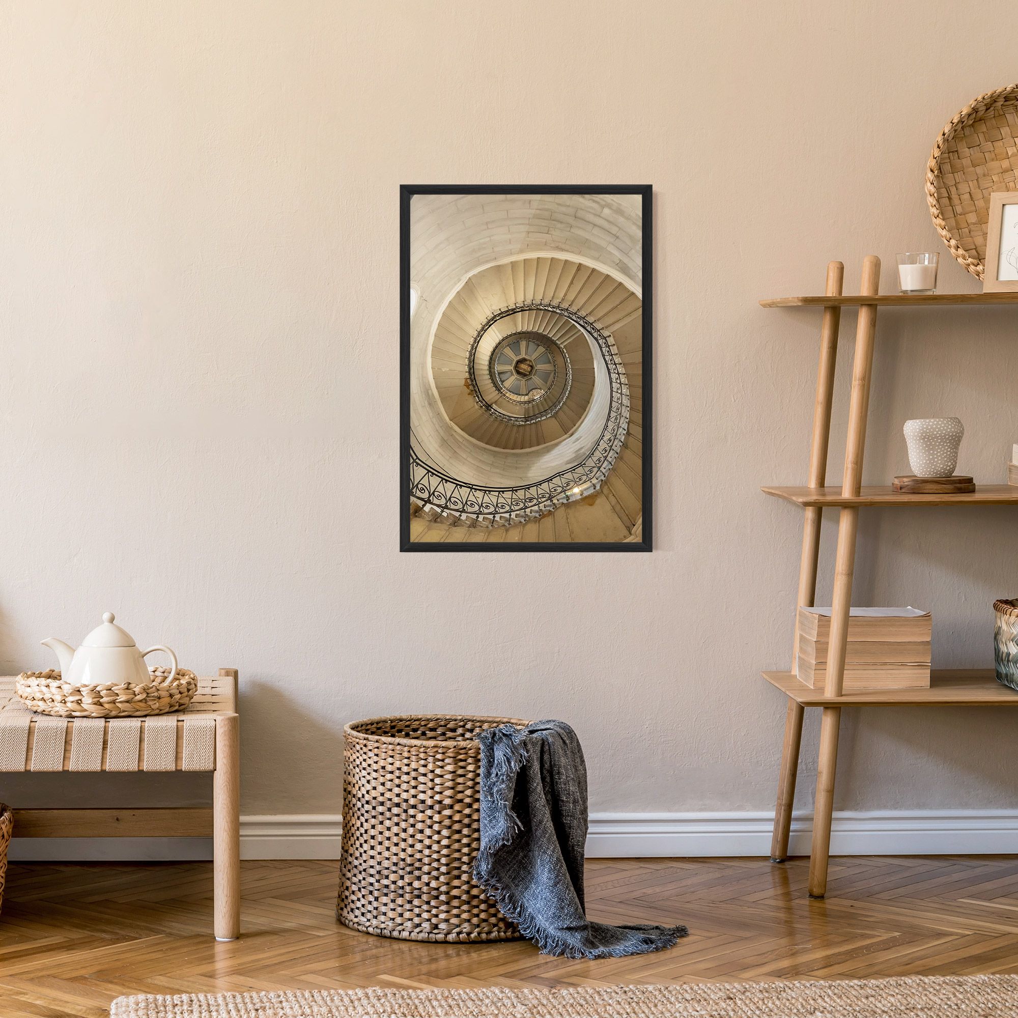 Cream Down Stairs mockup 9