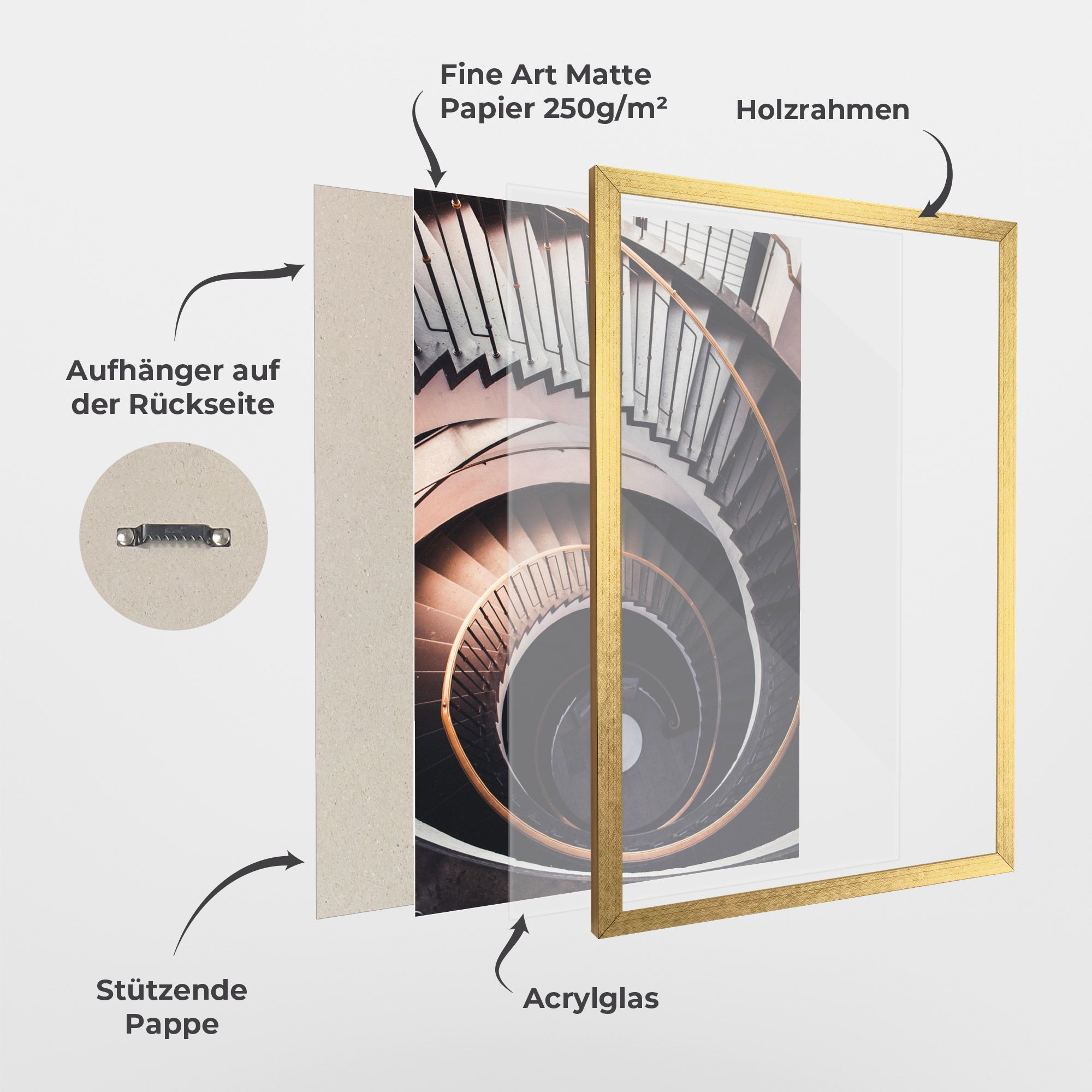 Grey Stairs Spiral mockup 1