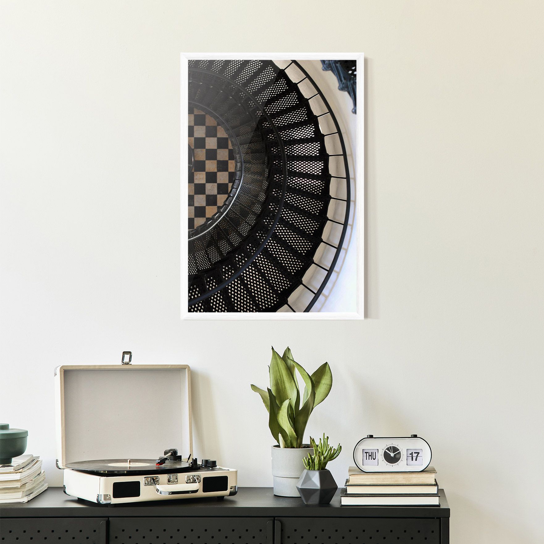 Beautiful Black Stairs mockup 2