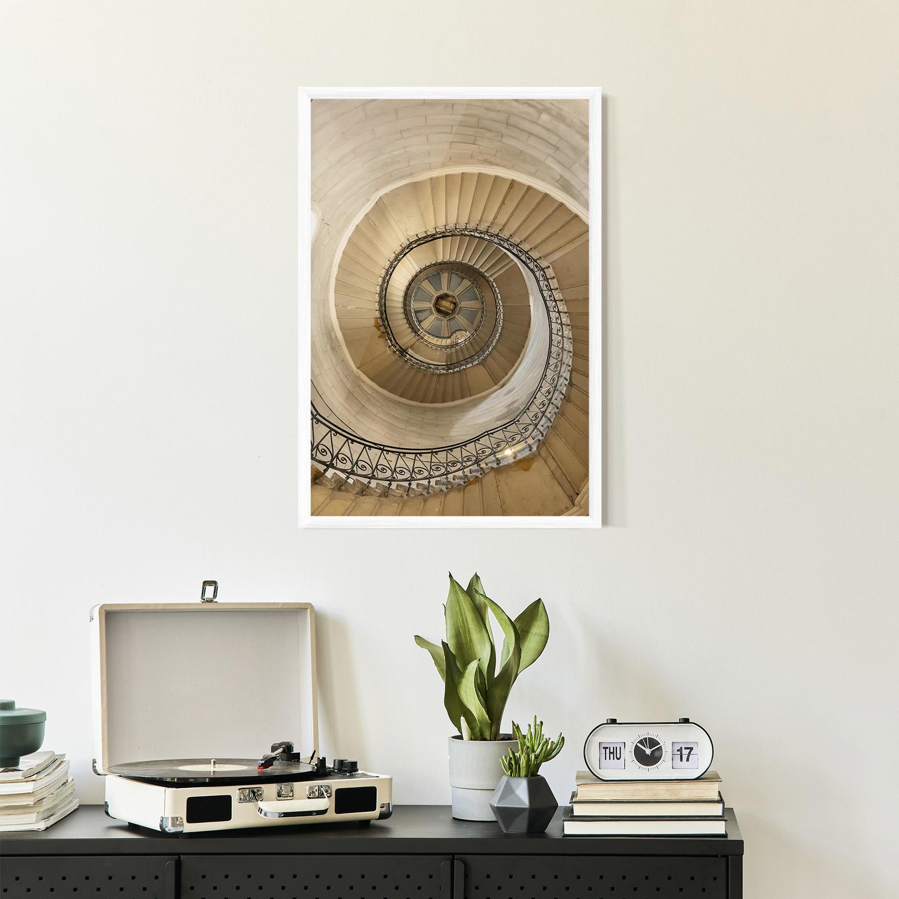 Gerahmte Poster Cream Down Stairs mockup 2