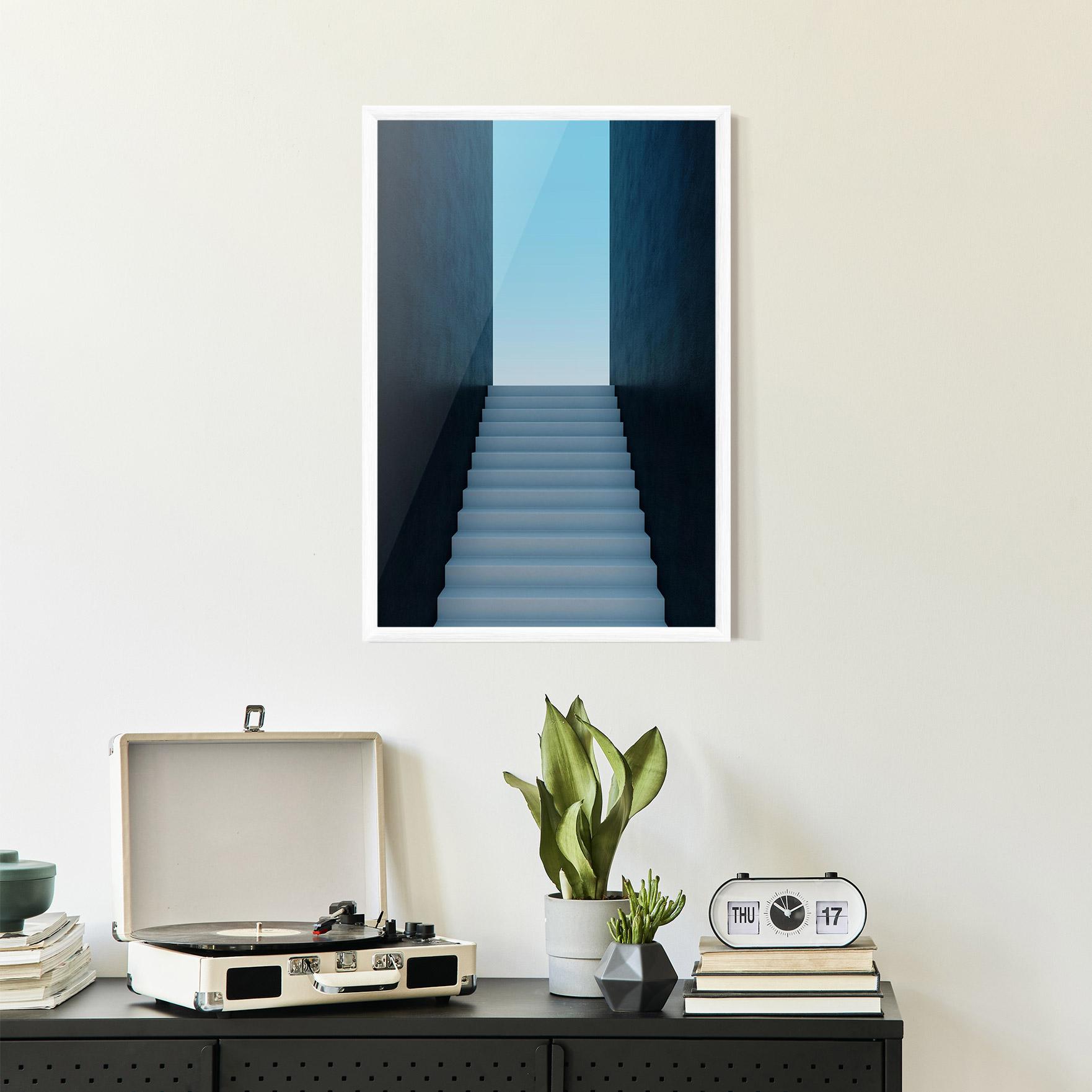 Gerahmte Poster Forward Stairs mockup 2