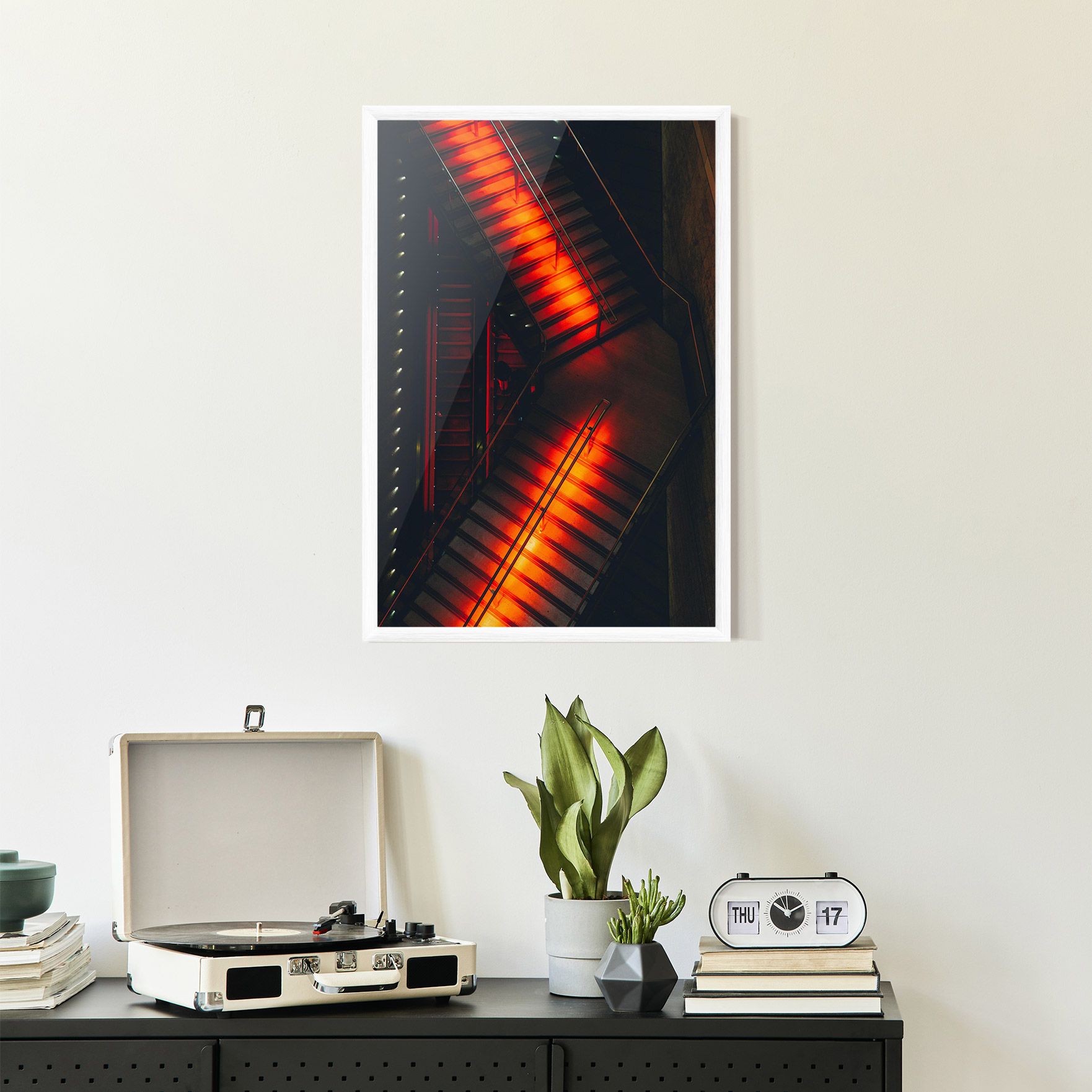 Orange Light Stairs mockup 2