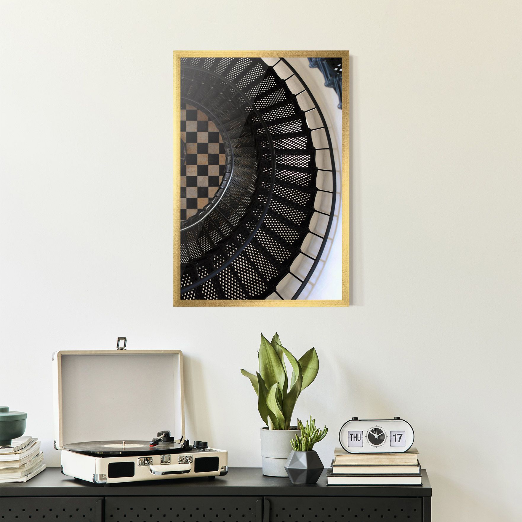 Beautiful Black Stairs mockup 2