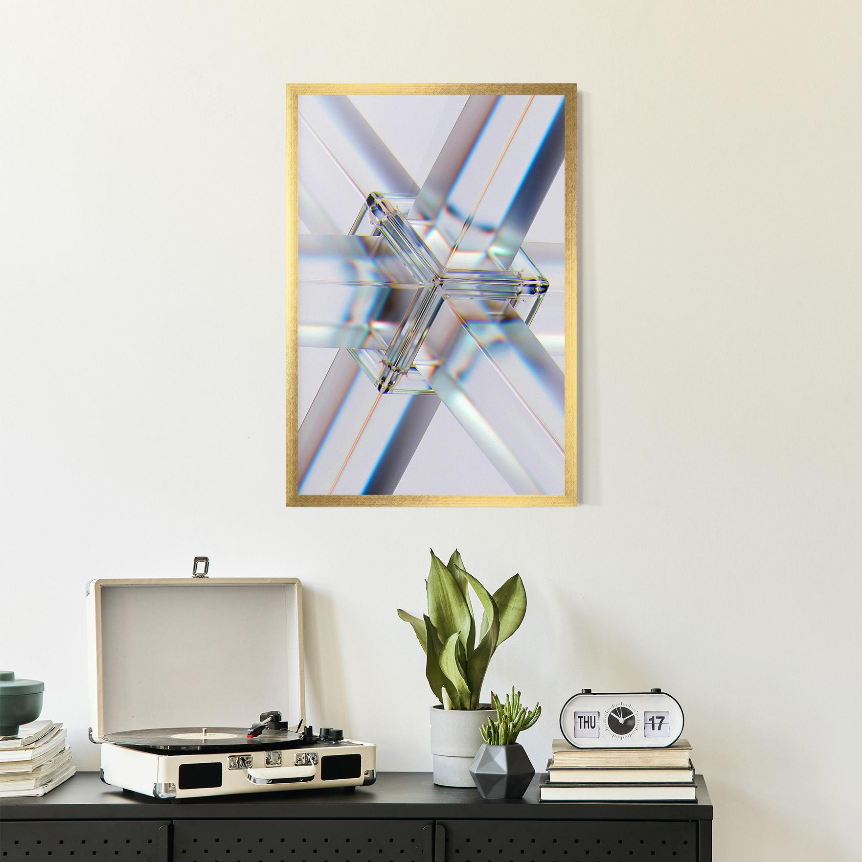 Gerahmte Poster Glass Shape mockup 2