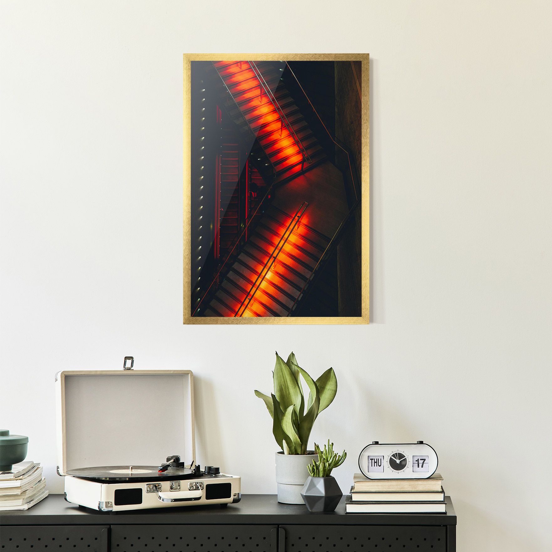 Orange Light Stairs mockup 2
