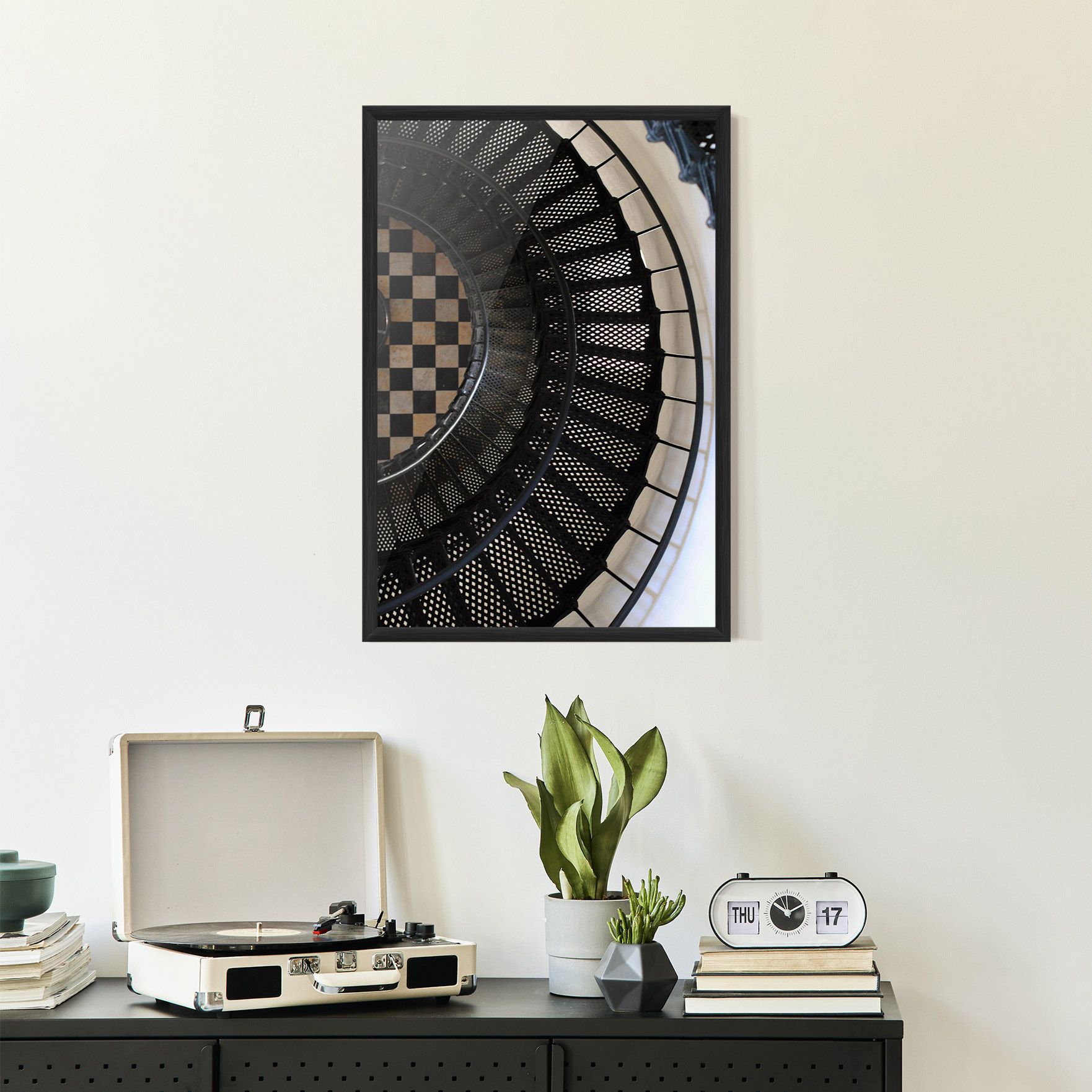 Beautiful Black Stairs mockup 2