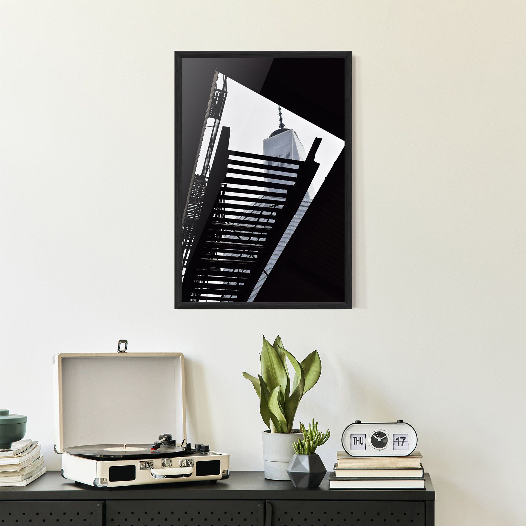 Black Stairs Floating mockup 2