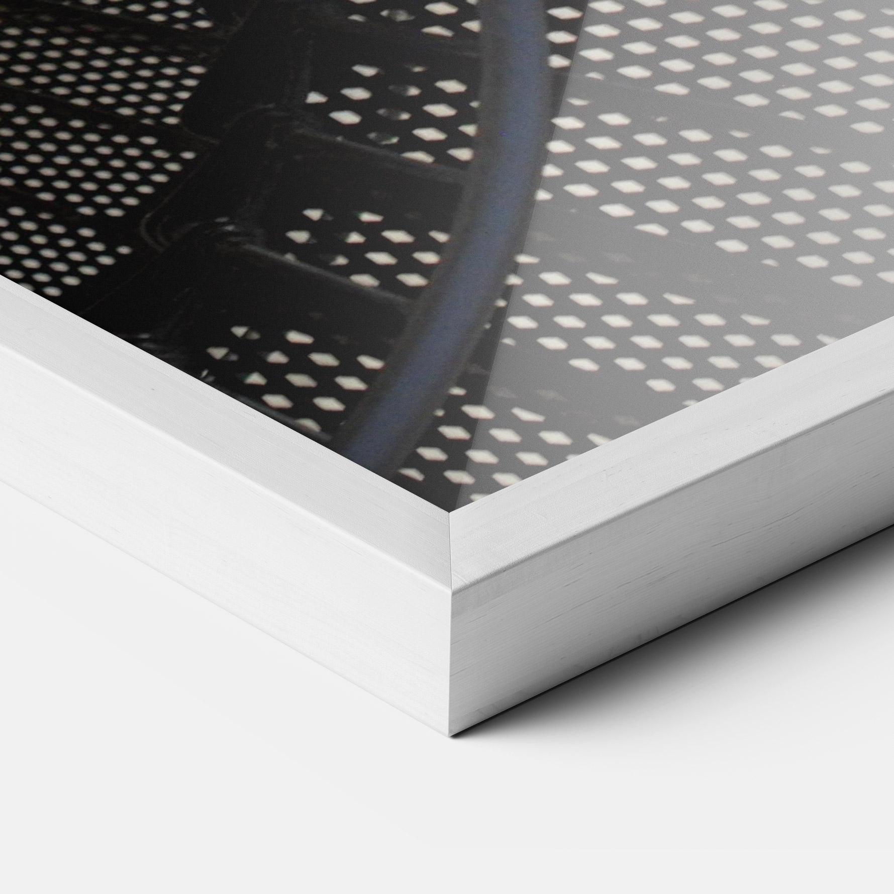 Gerahmte Poster Beautiful Black Stairs mockup 3