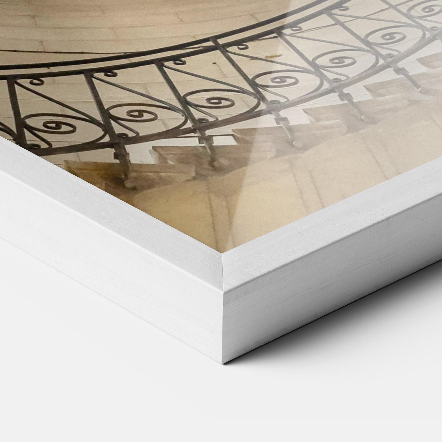 Gerahmte Poster Cream Down Stairs mockup 3