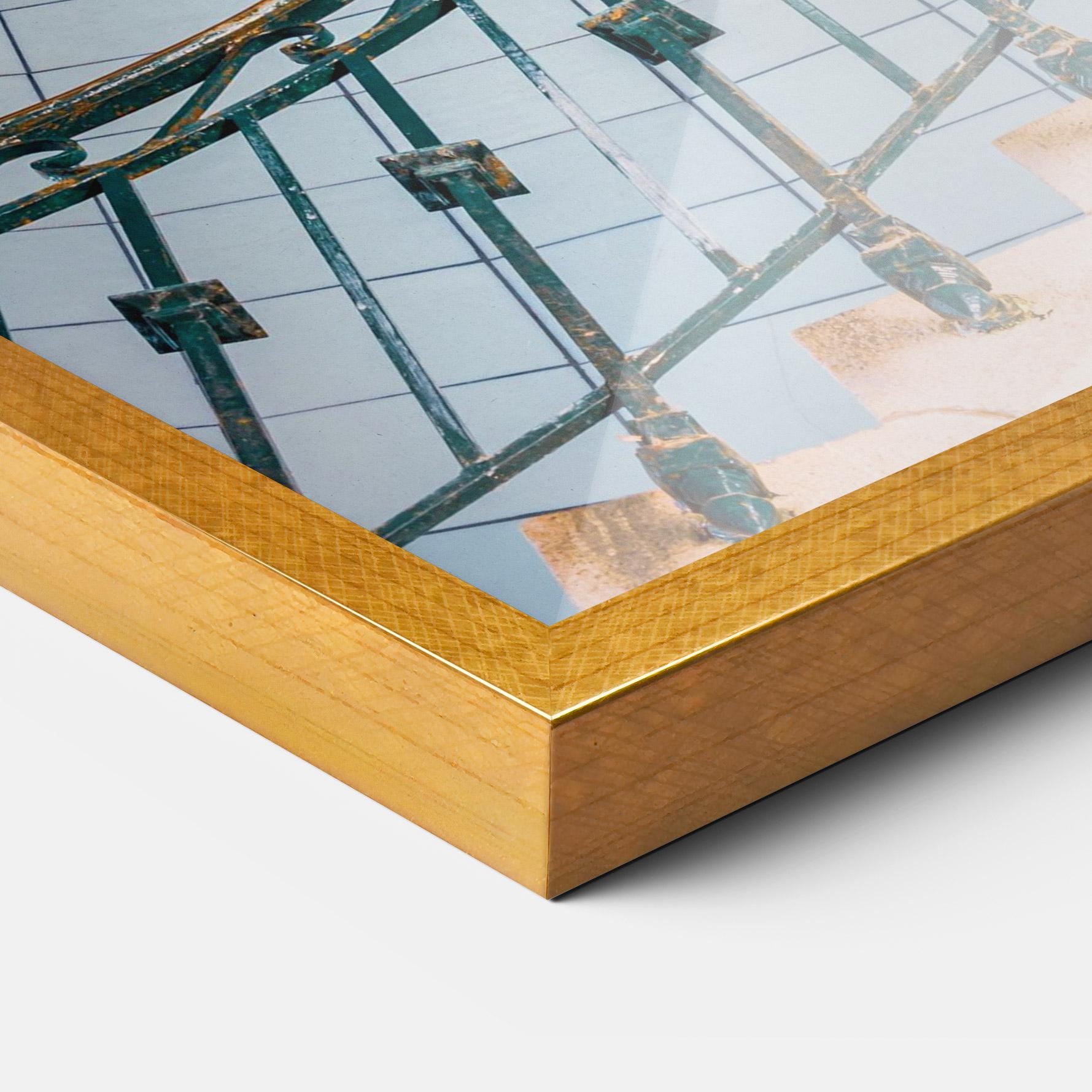 Gerahmte Poster Blue Opaline Stairs mockup 3