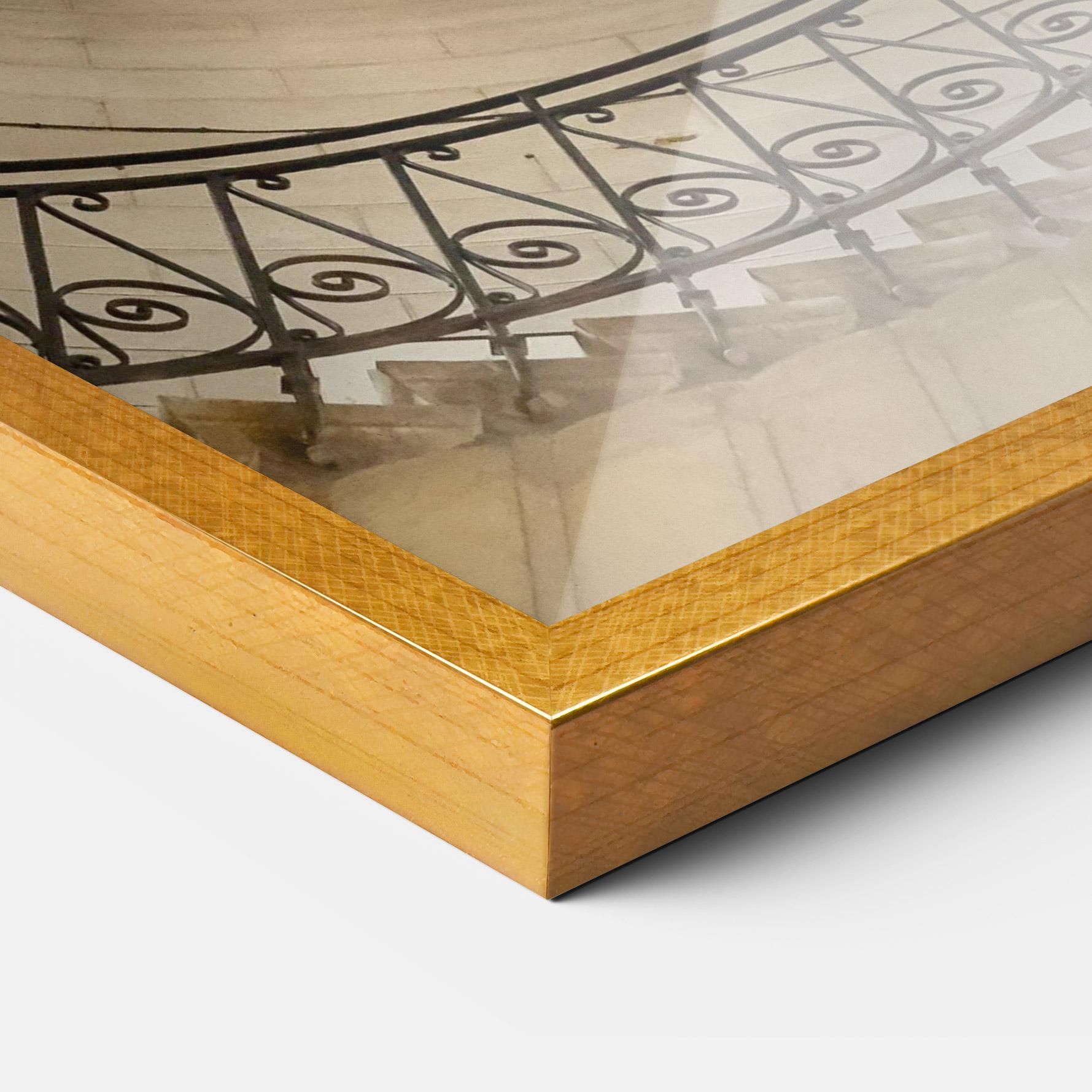 Gerahmte Poster Cream Down Stairs mockup 3