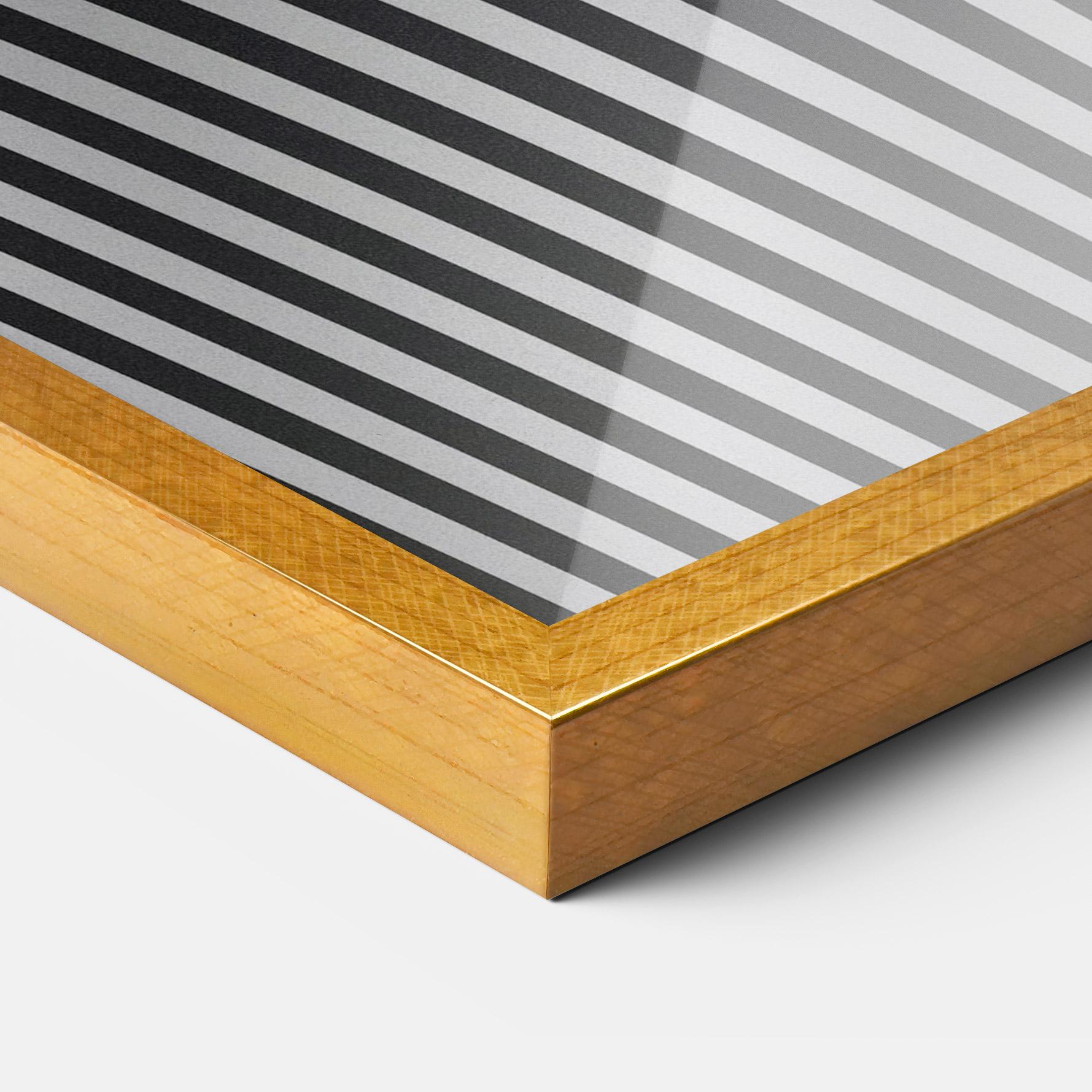 Gerahmte Poster White Ball Lines mockup 3