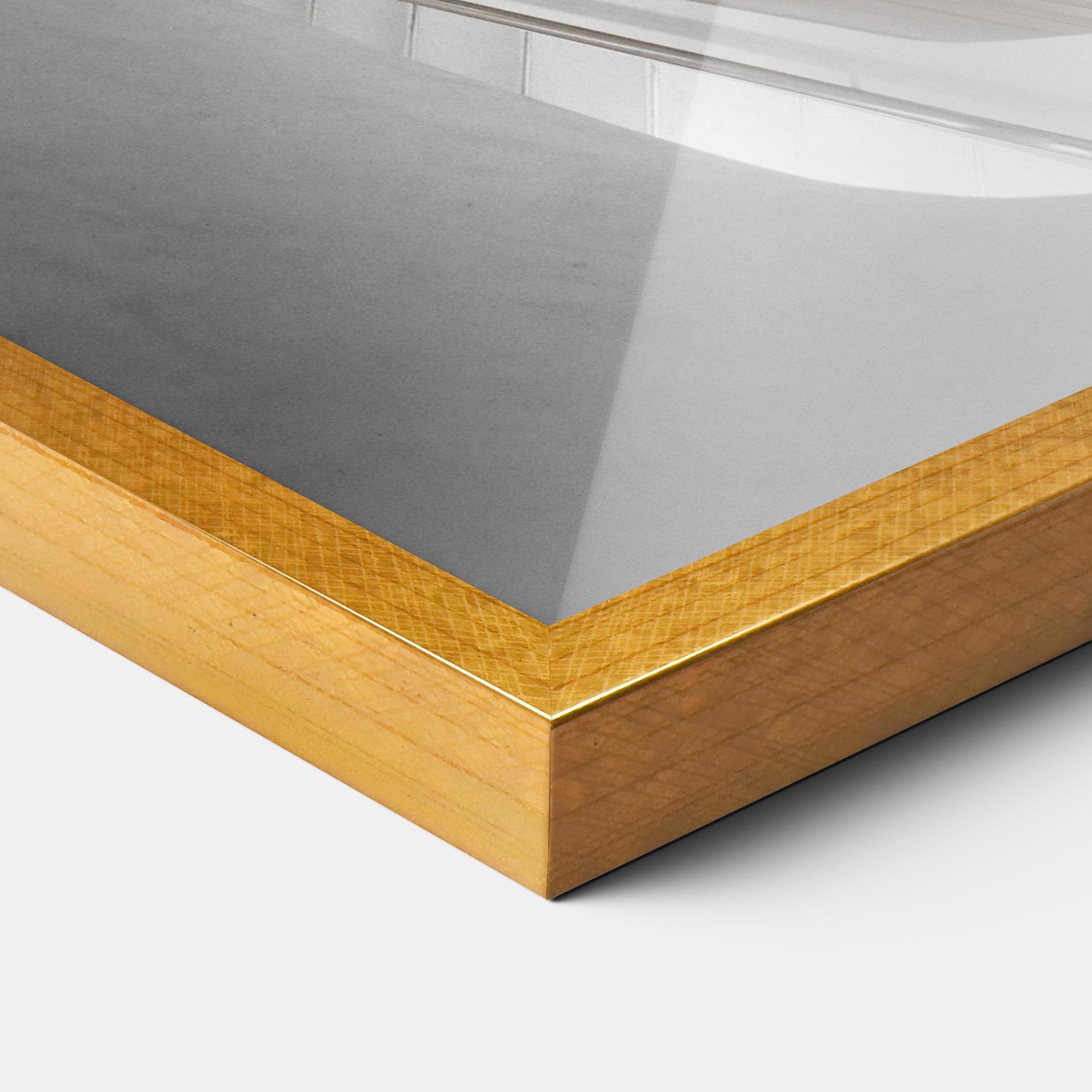 Gerahmte Poster White Stairs Spiral mockup 3