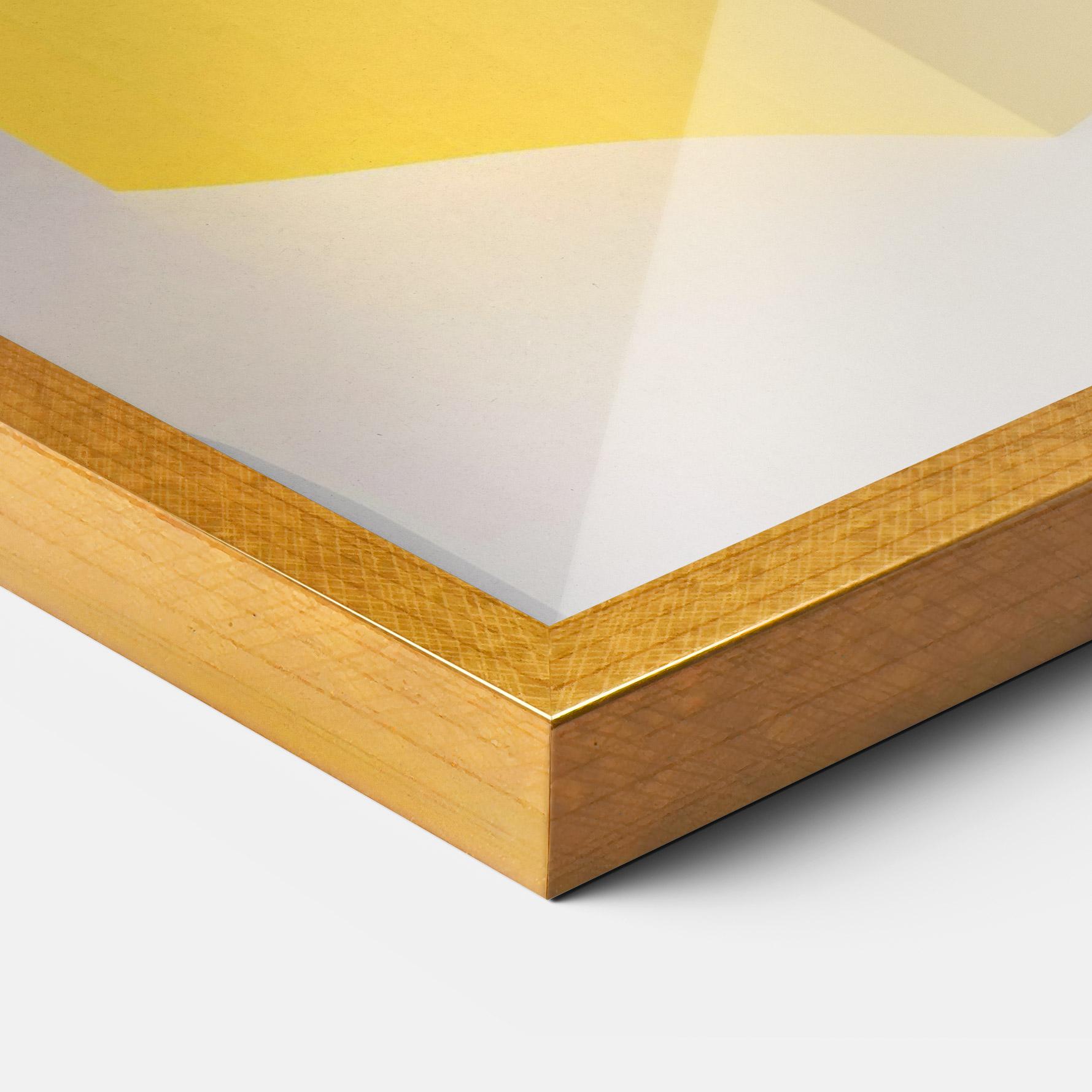 Gerahmte Poster Yellow Shape mockup 3