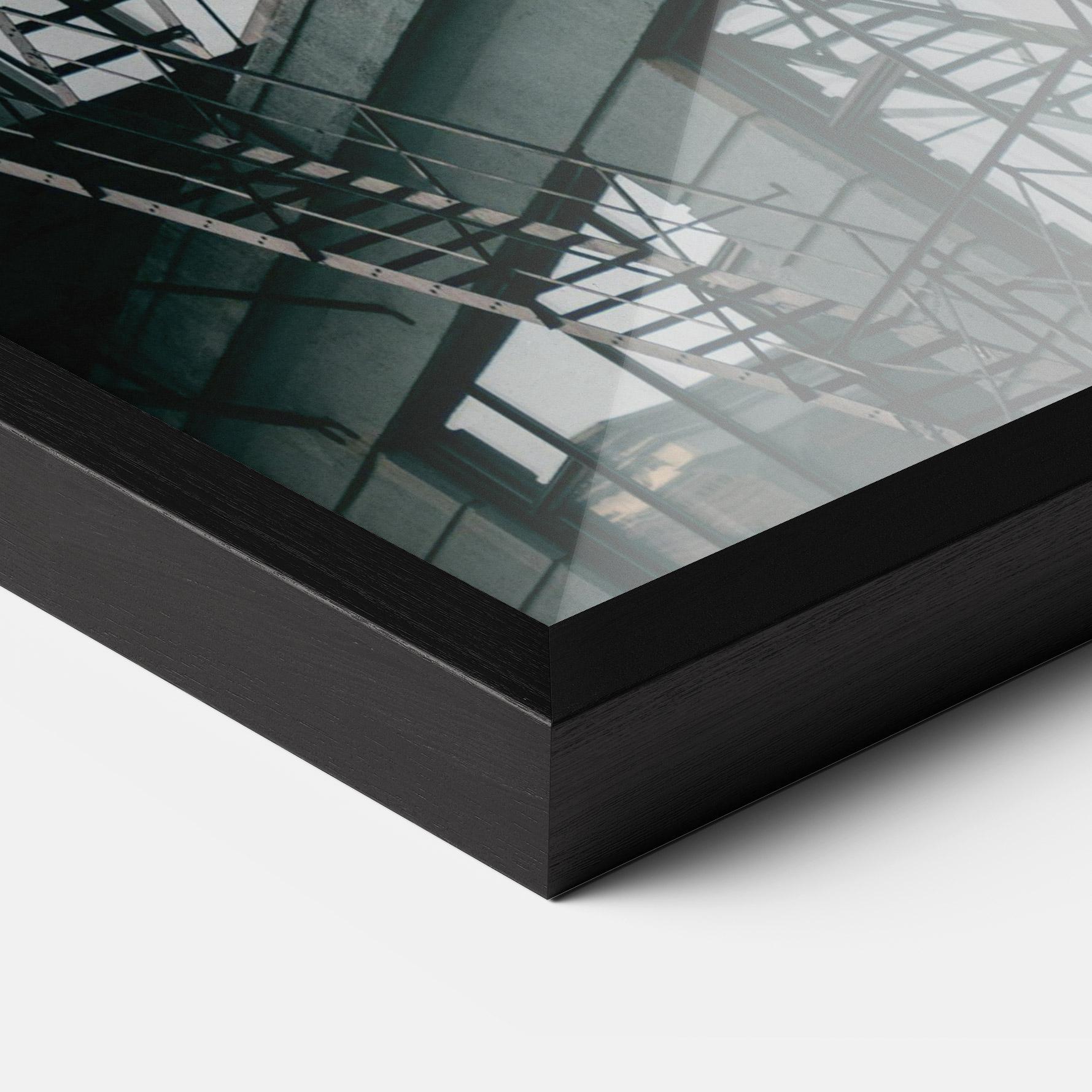 Gerahmte Poster Building Stairs mockup 3