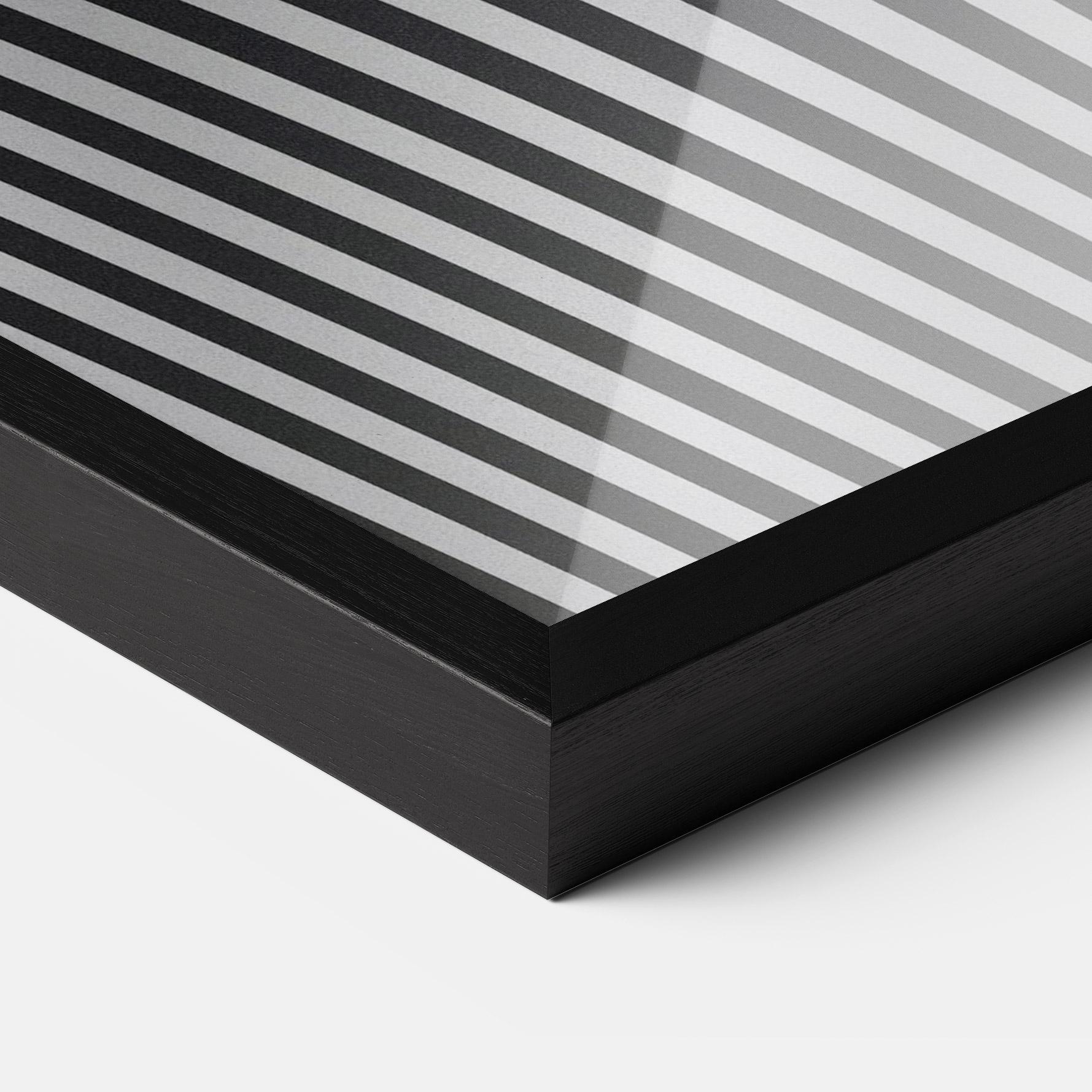 Gerahmte Poster White Ball Lines mockup 3