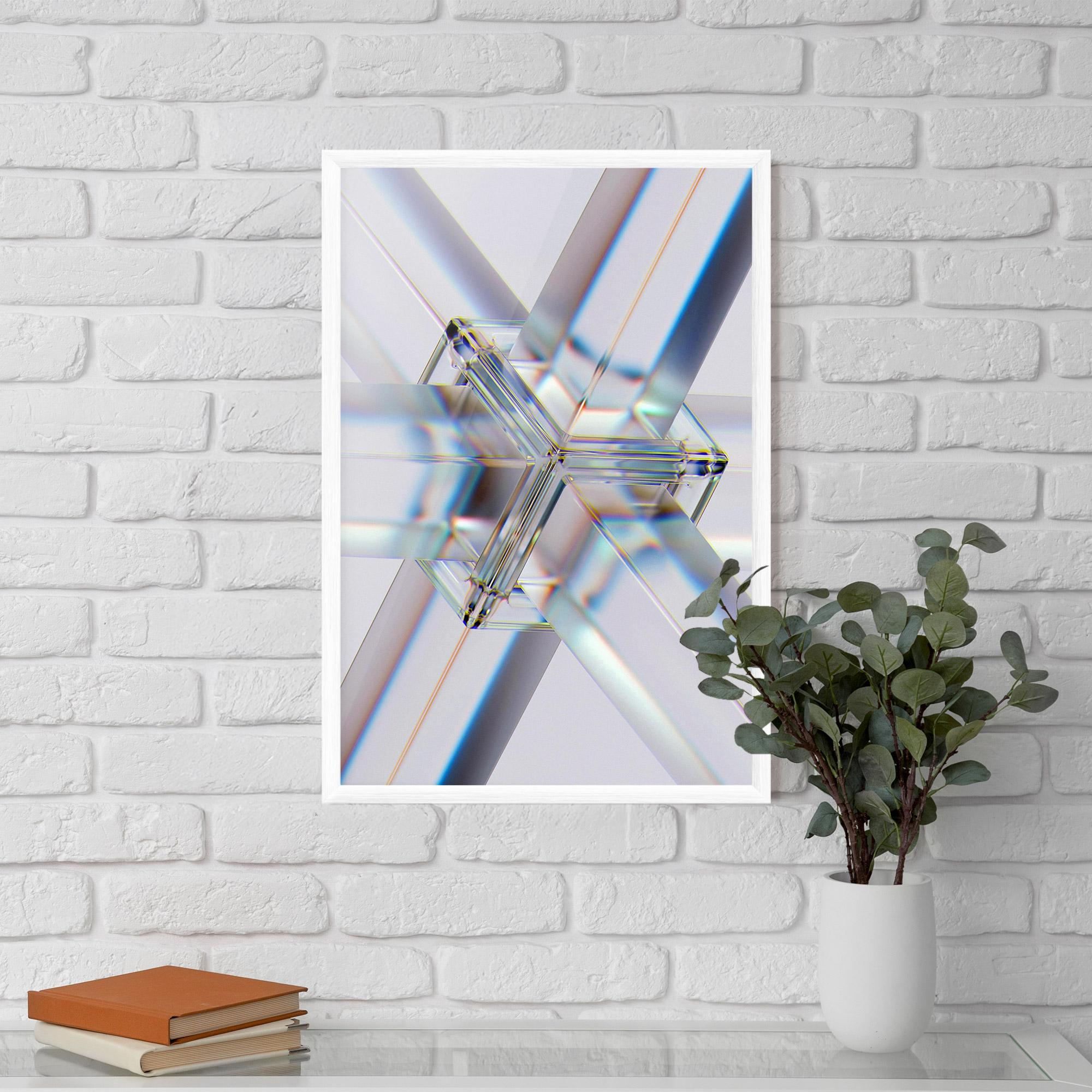 Gerahmte Poster Glass Shape mockup 5