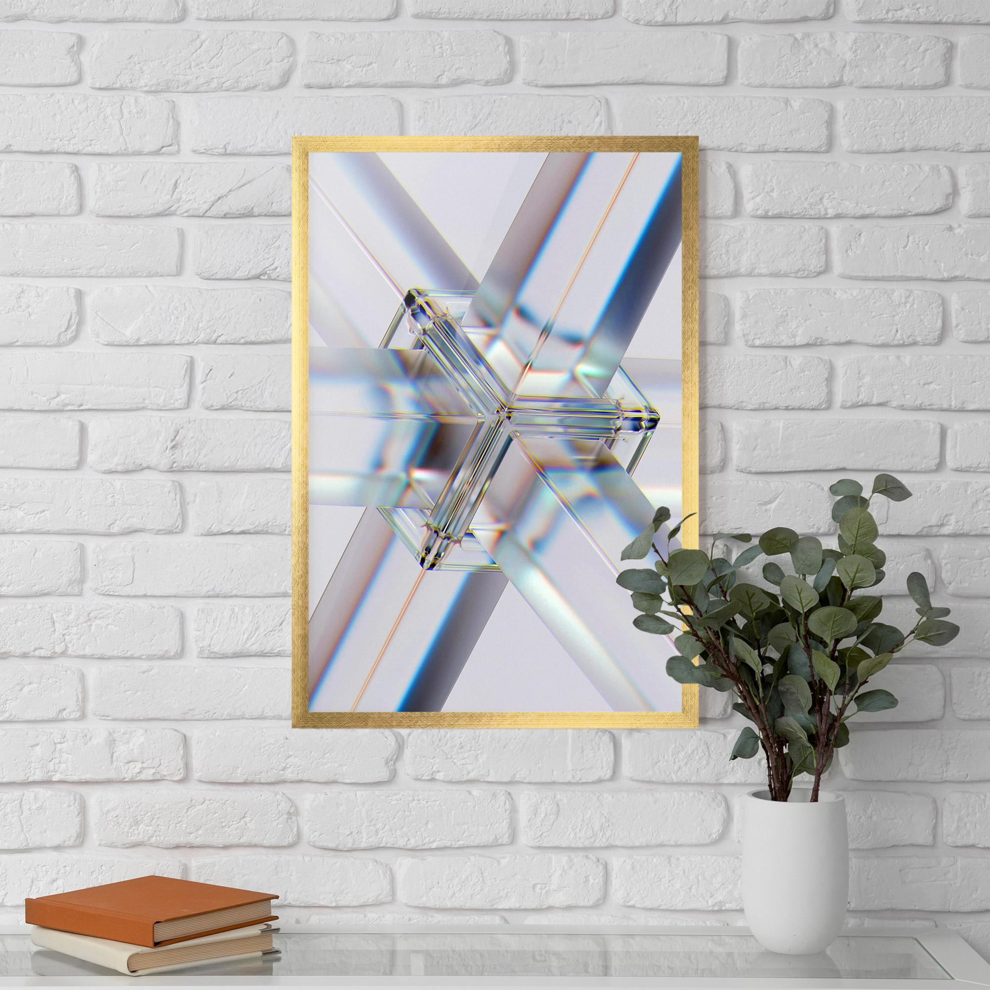 Gerahmte Poster Glass Shape mockup 5