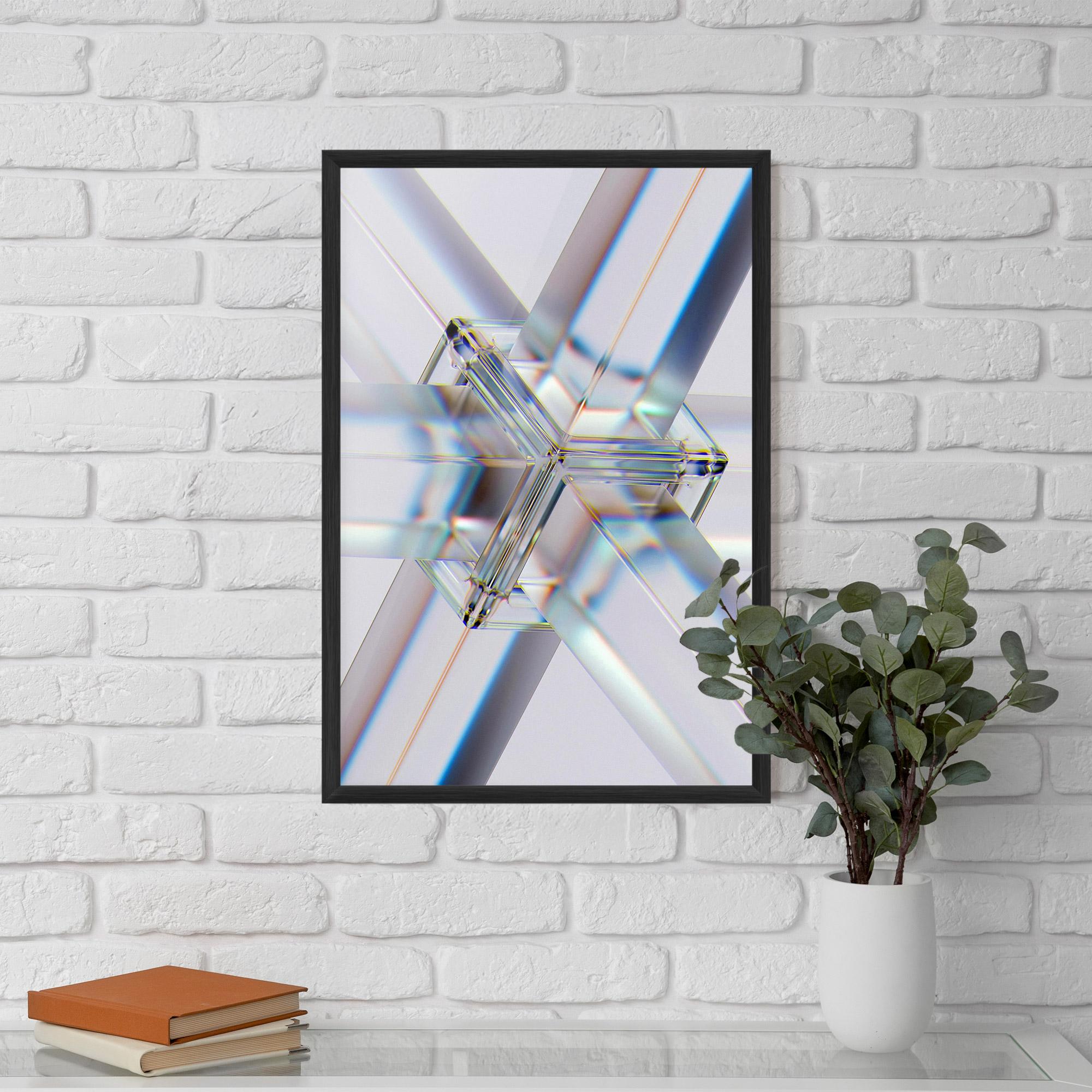 Gerahmte Poster Glass Shape mockup 5