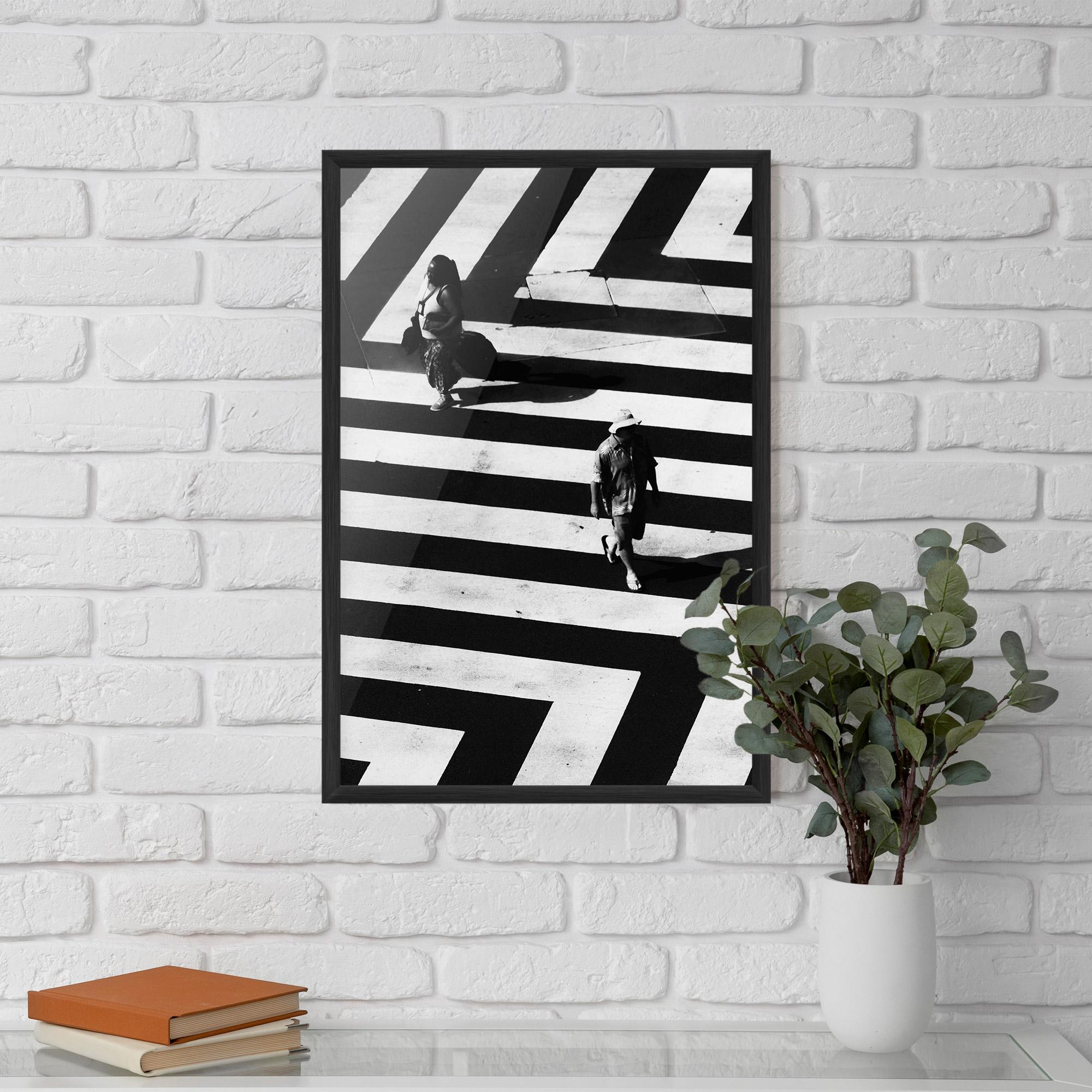 Gerahmte Poster Walking On Lines mockup 5