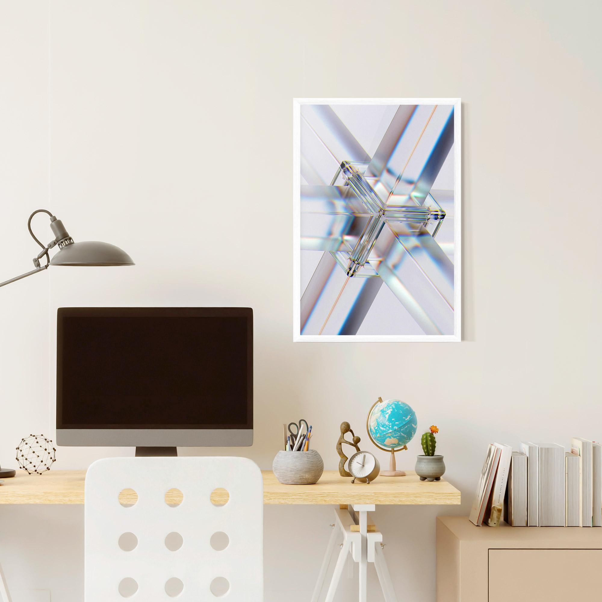 Gerahmte Poster Glass Shape mockup 6